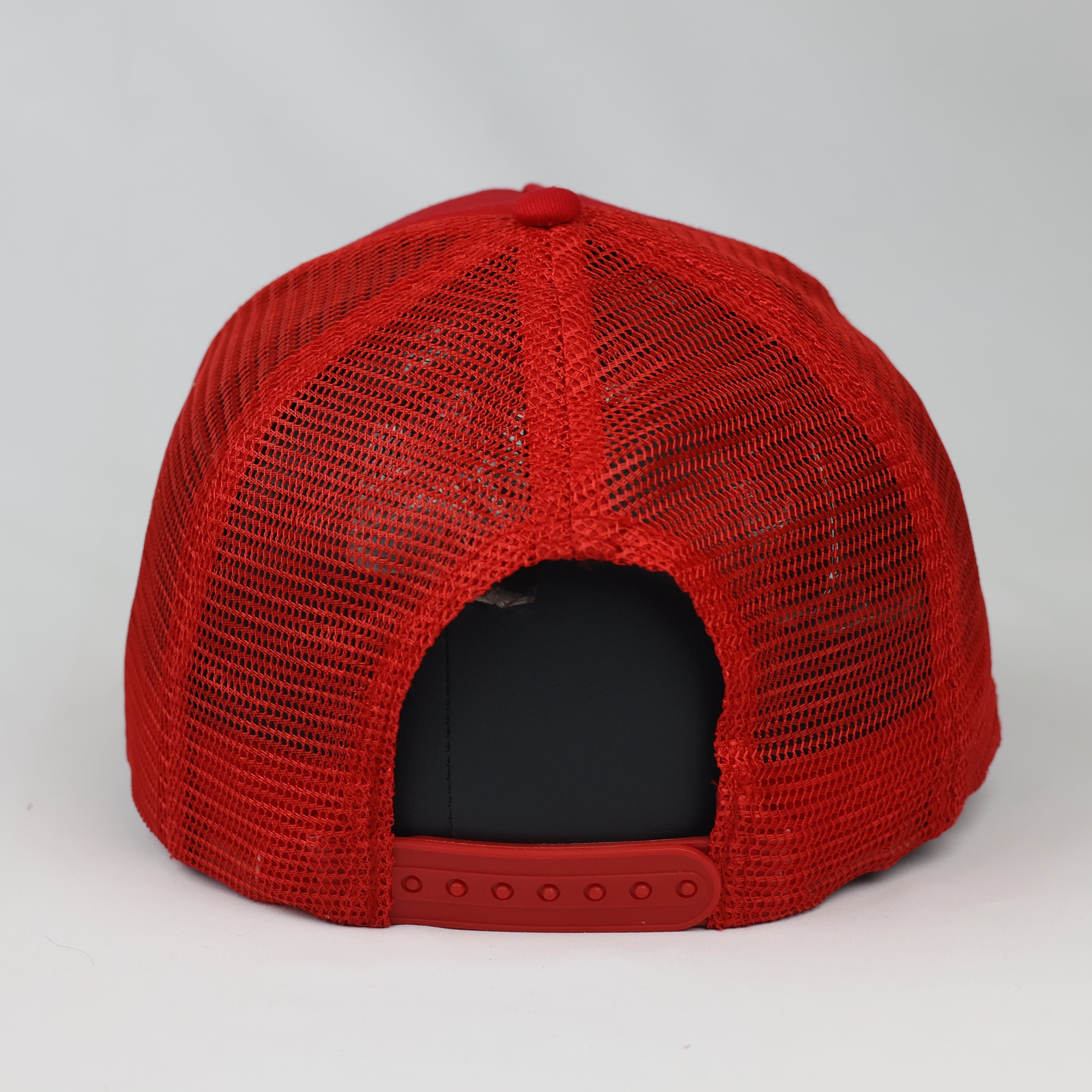 Thrifted Beechfield Capfun Red Snapback Trucker Cap