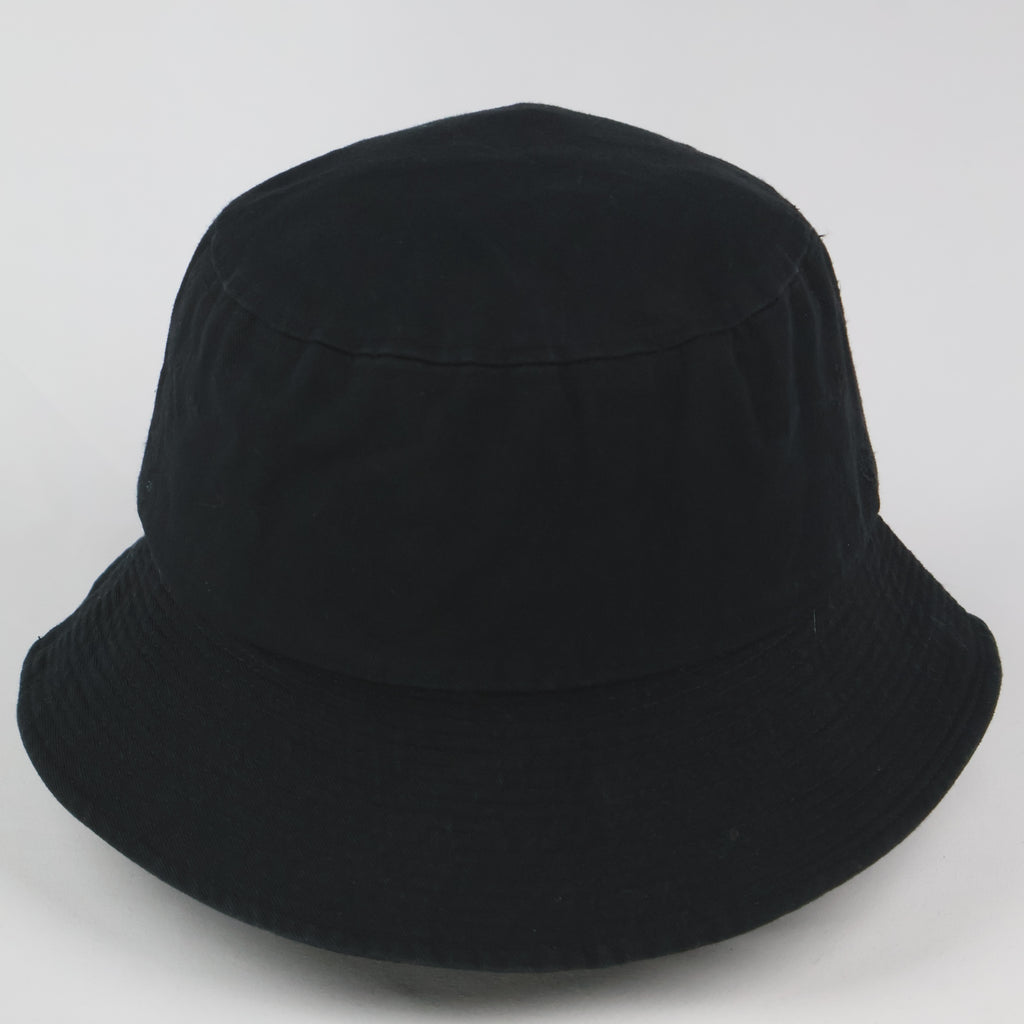 "MACK BARRY" Black Cotton Bucket Hat (57-59cm)