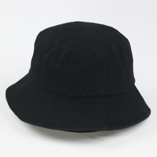 "MACK BARRY" Black Cotton Bucket Hat (57-59cm)