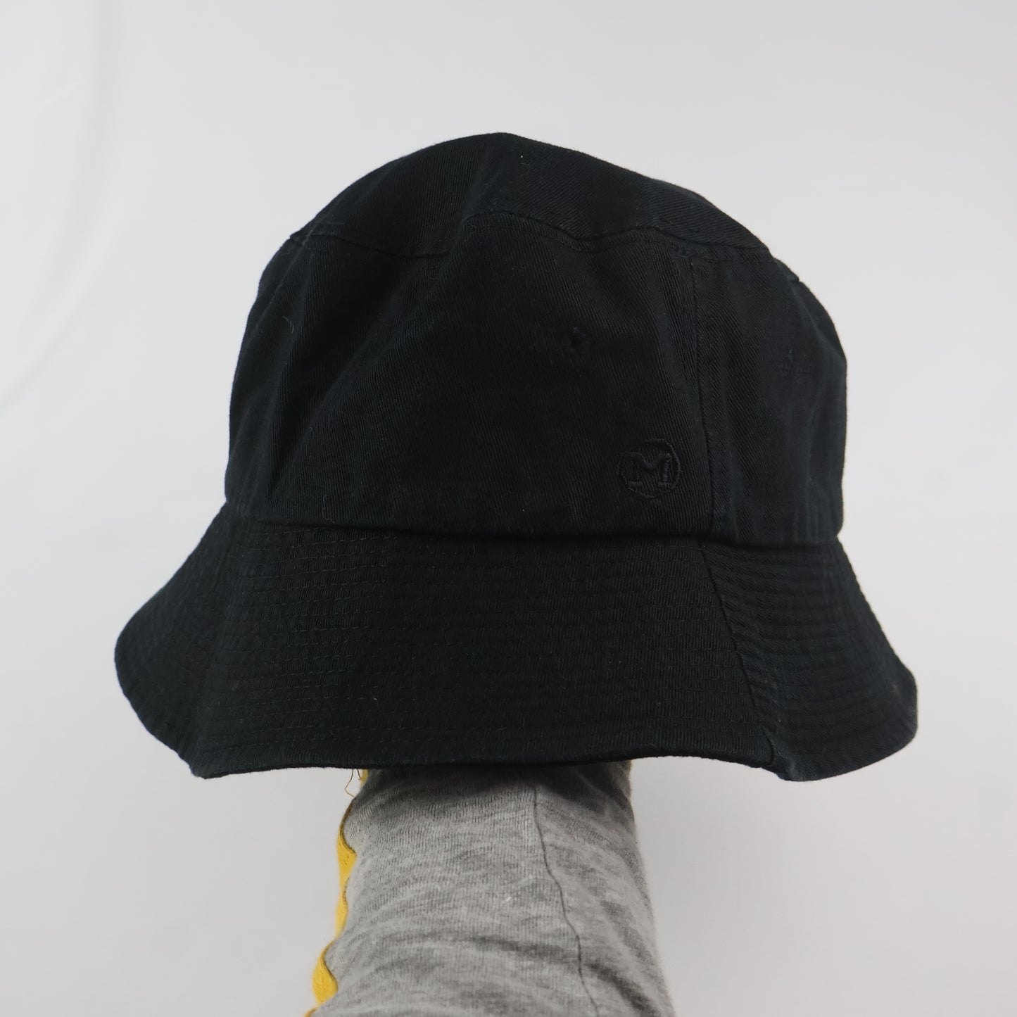 "MACK BARRY" Black Cotton Bucket Hat (57-59cm)