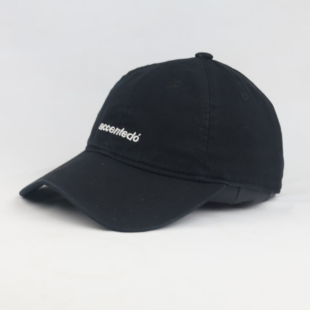 Thrifted Spao Minimalist Black Baseball Cap | 10314