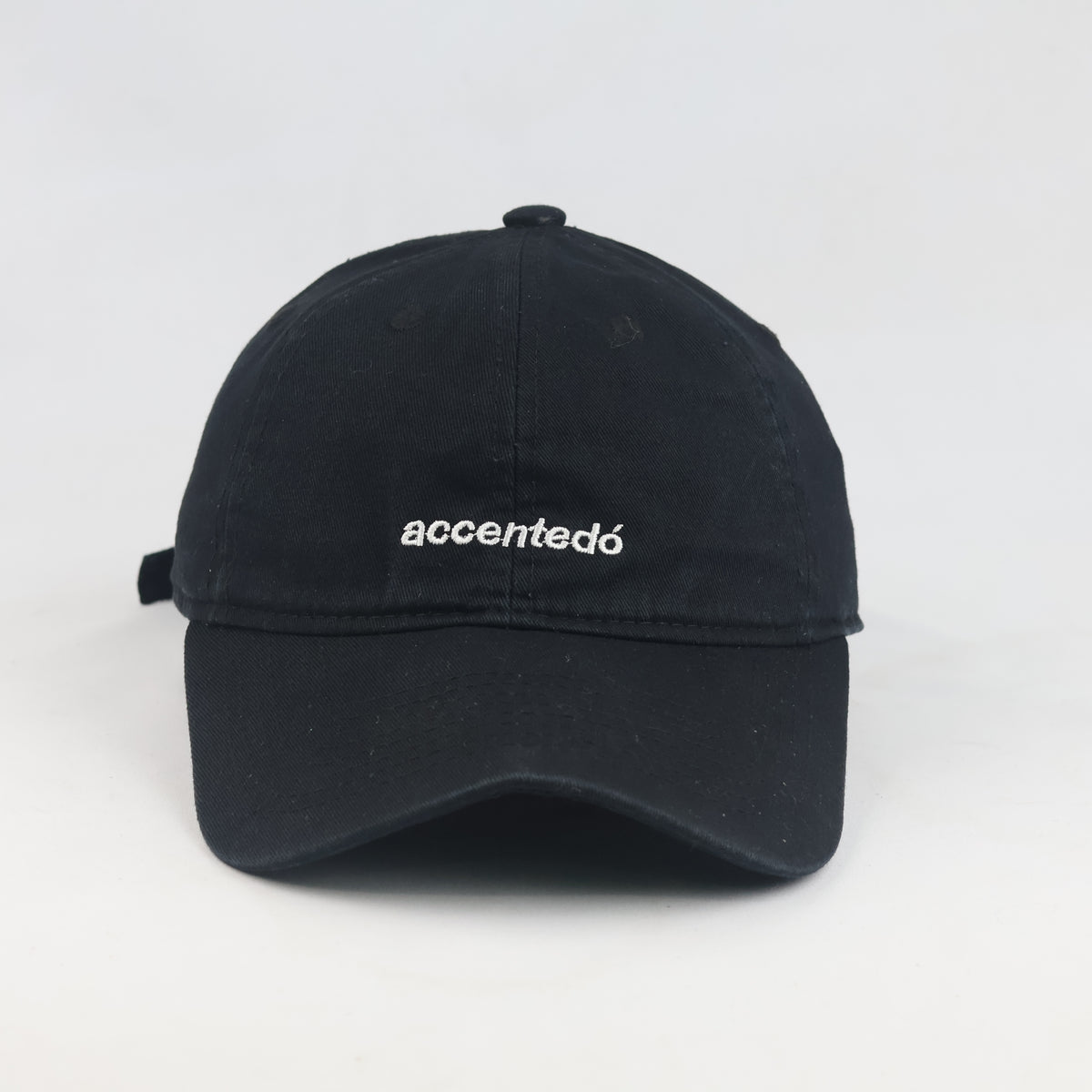 Thrifted Spao Minimalist Black Baseball Cap | 10314