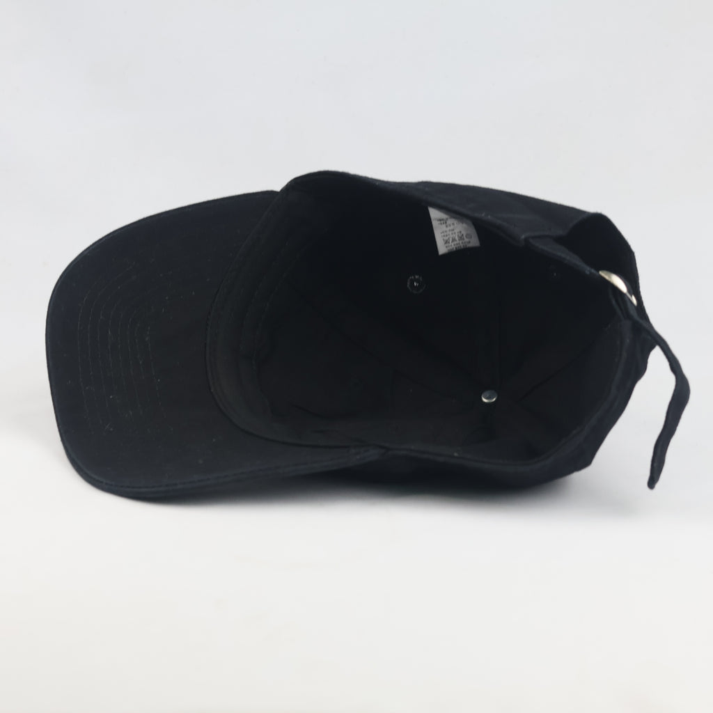 Thrifted Spao Minimalist Black Baseball Cap | 10314