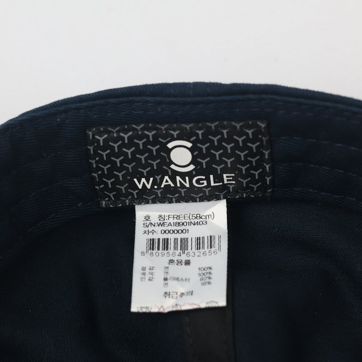 Thrifted W.Angle Sport Baseball Hat - Navy & Cream Two-Tone