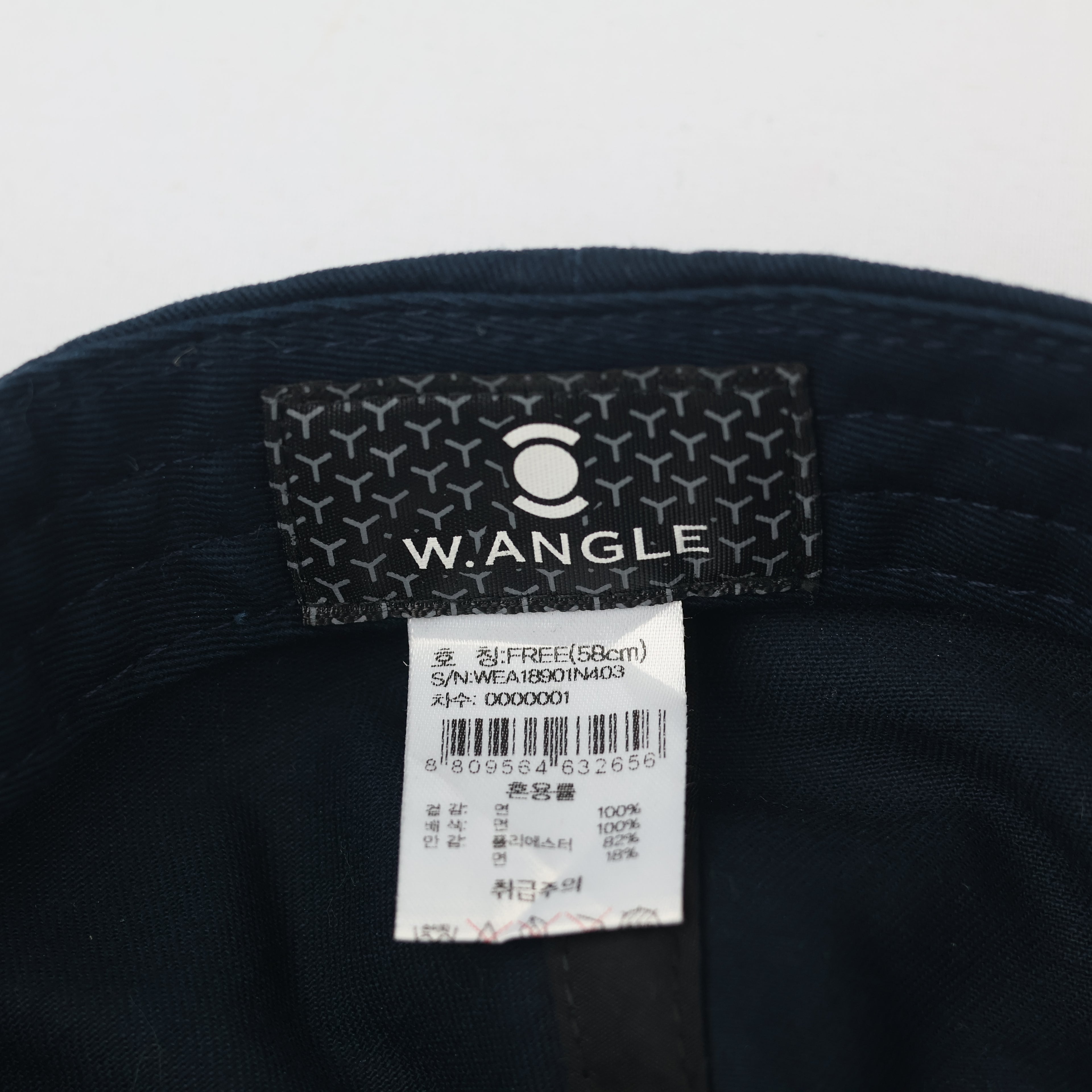 Thrifted W.Angle Sport Baseball Hat - Navy & Cream Two-Tone