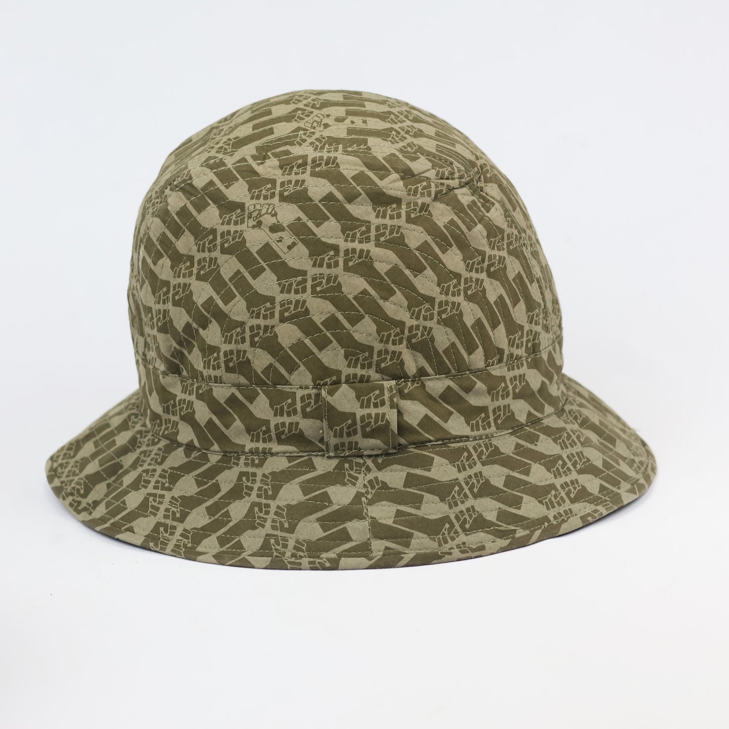 Retro Earth-Tone Patterned Sun Hat - Unisex Streetwear Bucket Hat