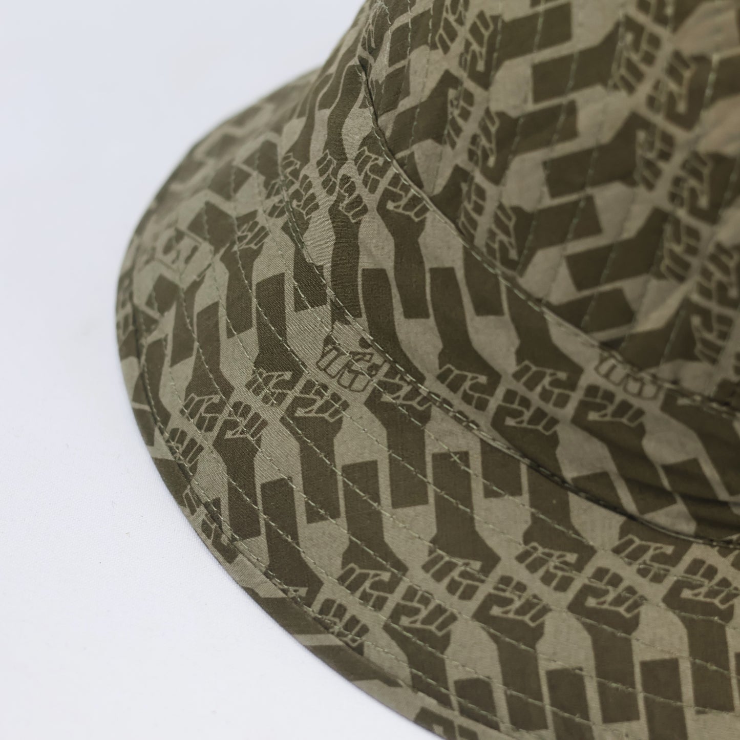Retro Earth-Tone Patterned Sun Hat - Unisex Streetwear Bucket Hat