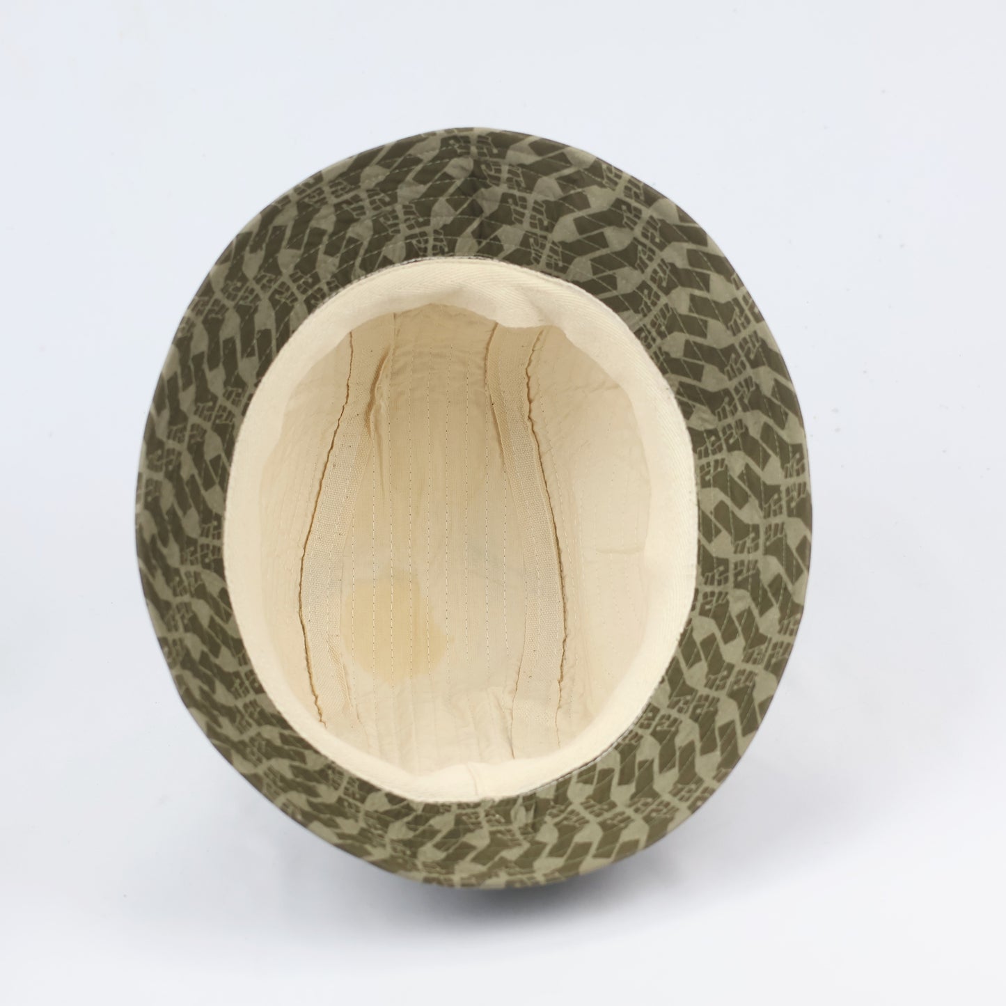 Retro Earth-Tone Patterned Sun Hat - Unisex Streetwear Bucket Hat