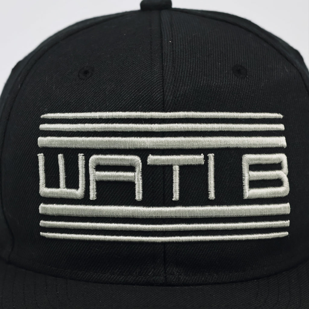 Thrifted Wati B Streetwear Black Flat Visor Hip Hop Cap