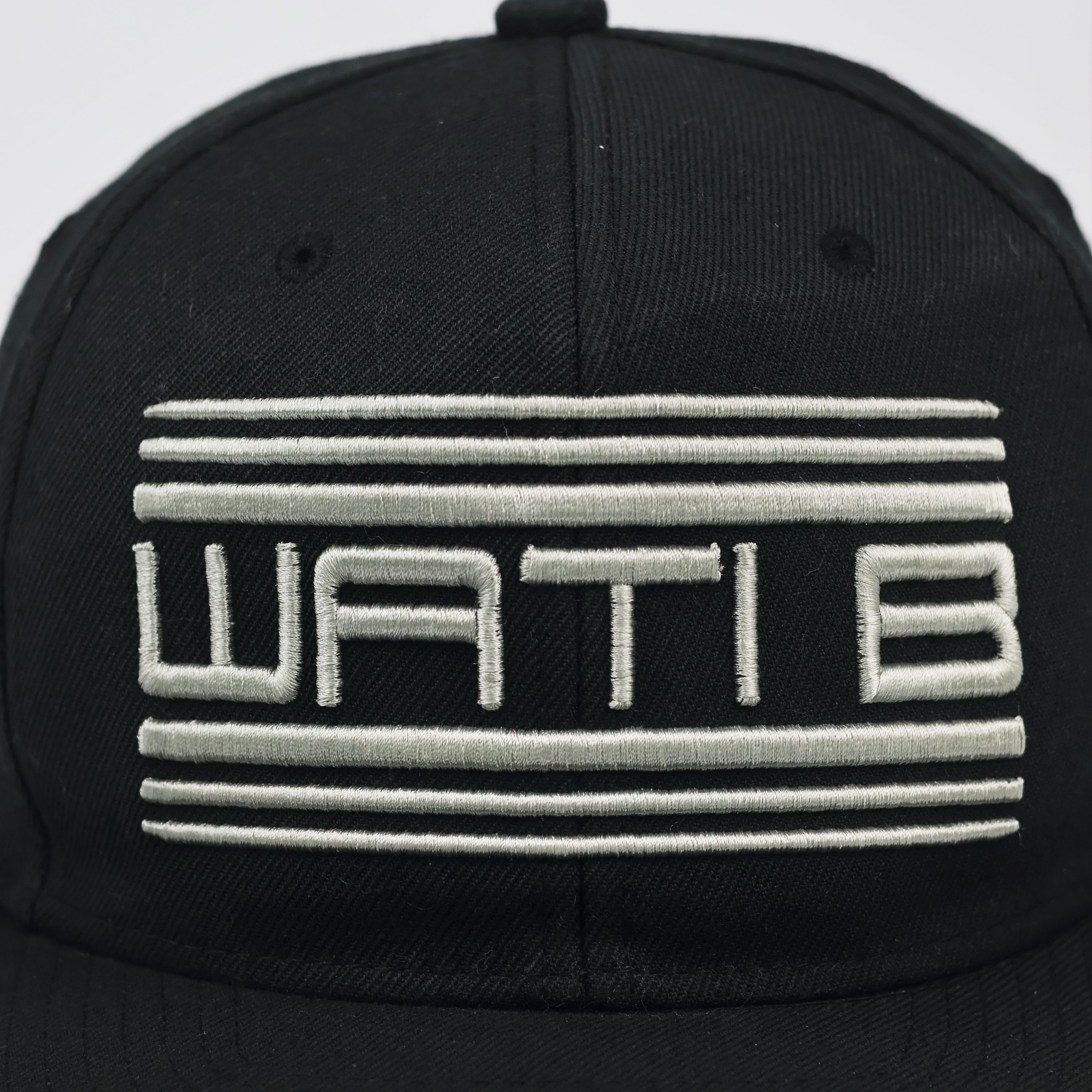 Thrifted Wati B Streetwear Black Flat Visor Hip Hop Cap