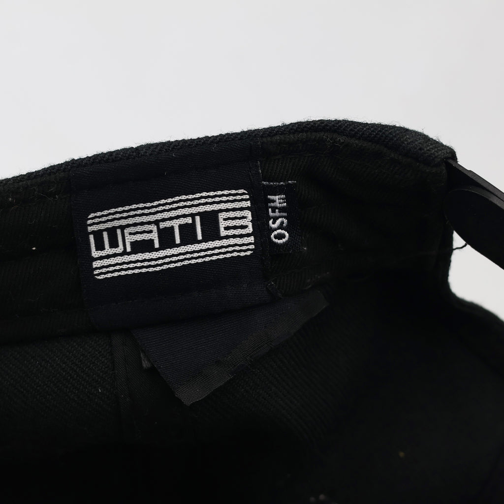 Thrifted Wati B Streetwear Black Flat Visor Hip Hop Cap