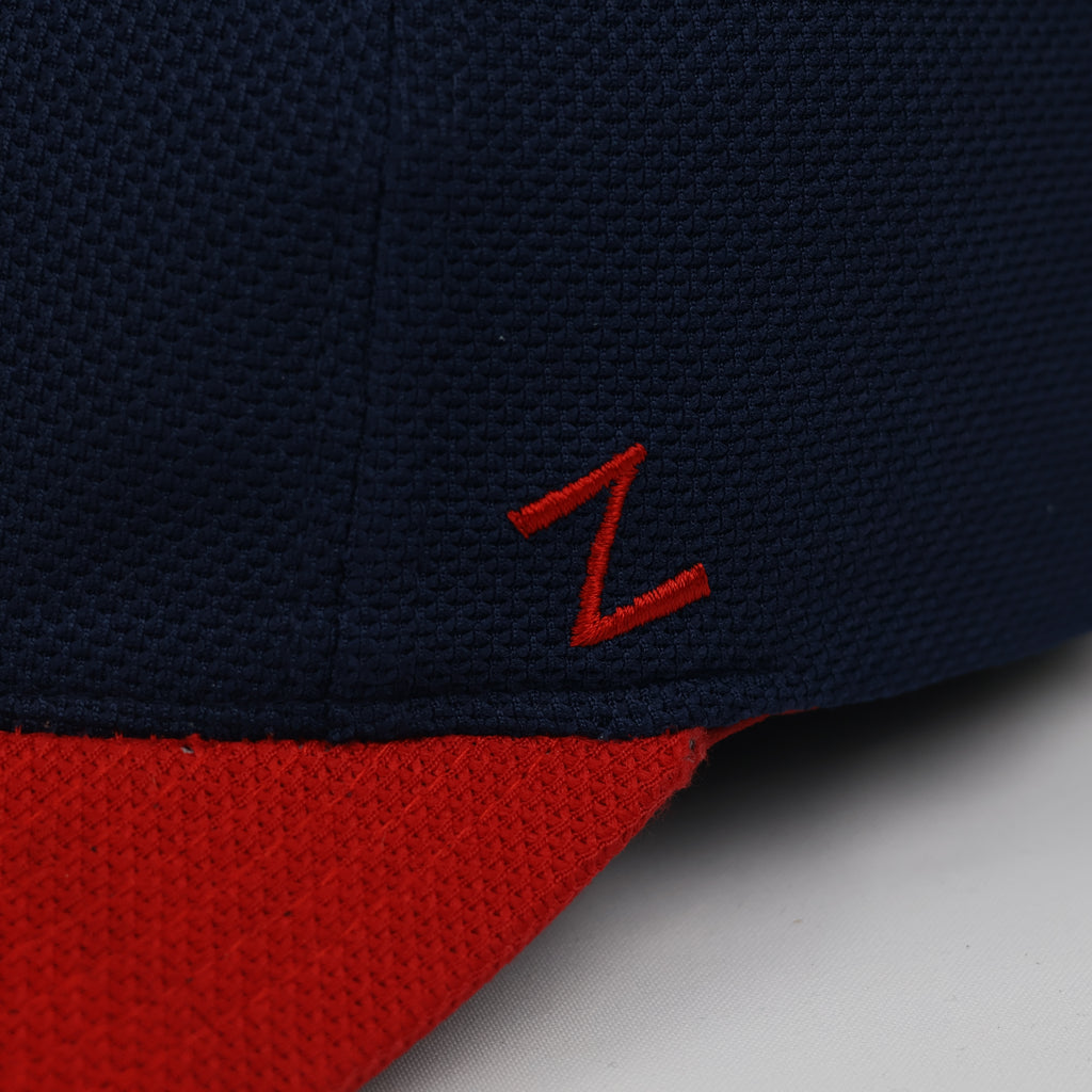 Vintage Zephyr Knights American Flag Embroidered Fitted Hat