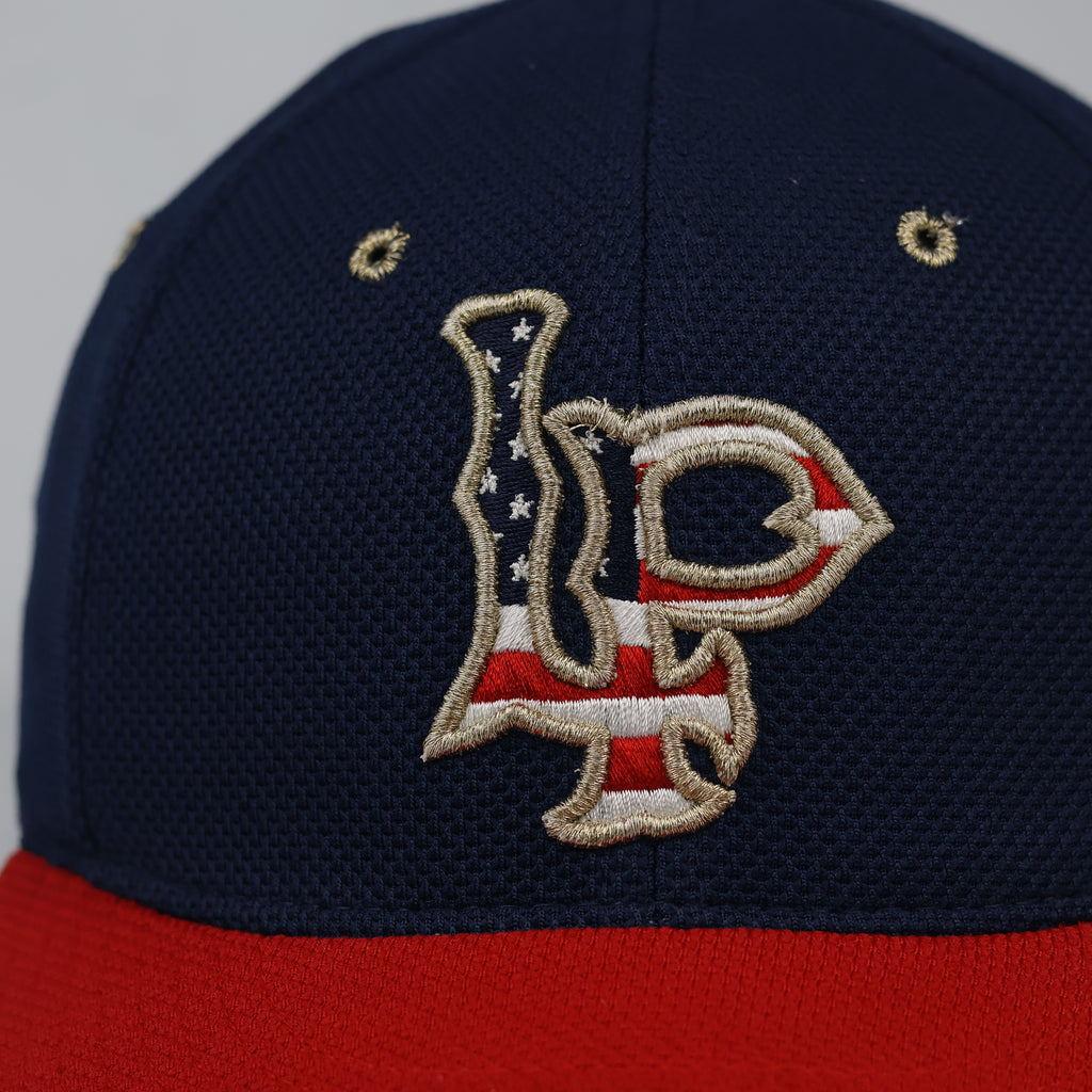 Vintage Zephyr Knights American Flag Embroidered Fitted Hat