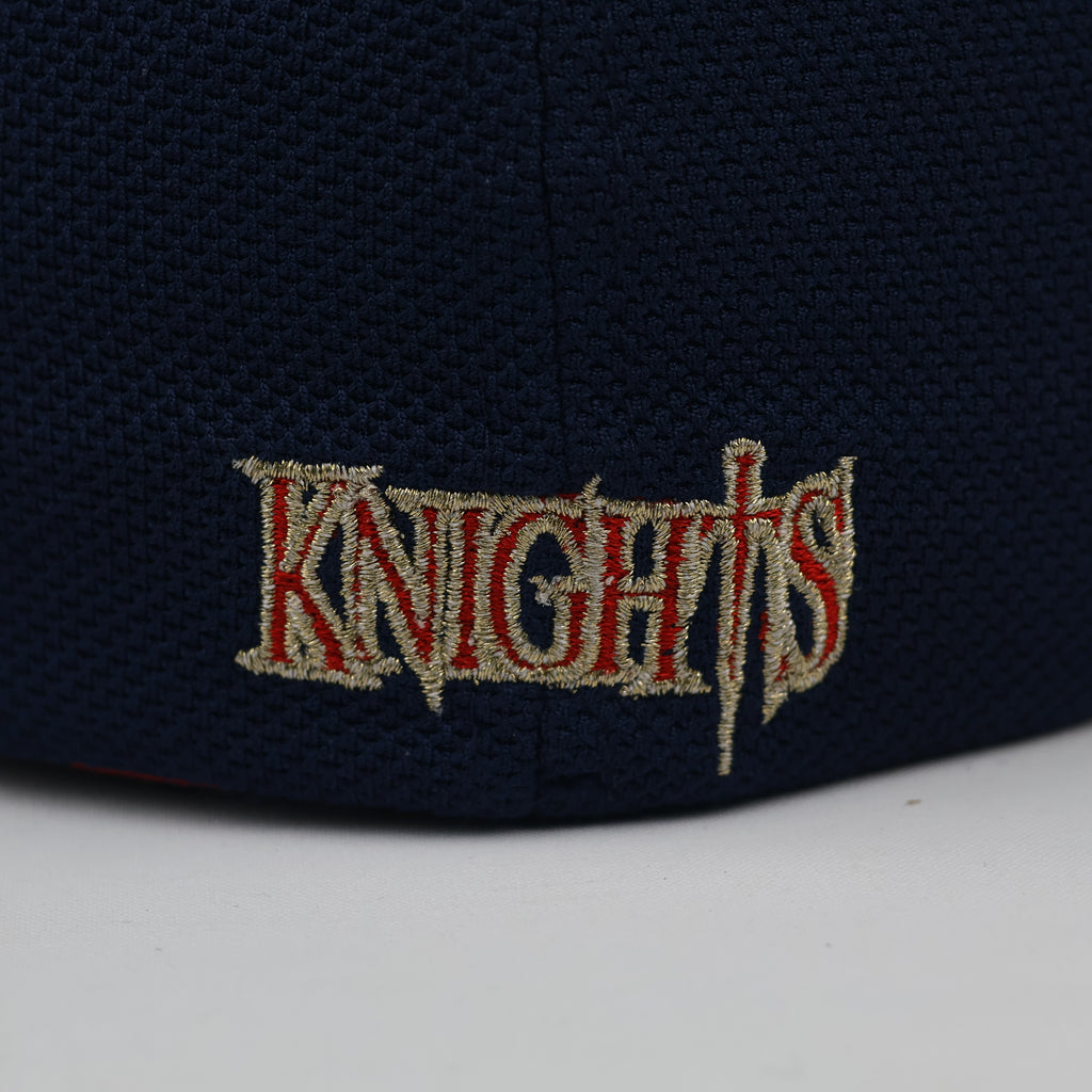 Vintage Zephyr Knights American Flag Embroidered Fitted Hat