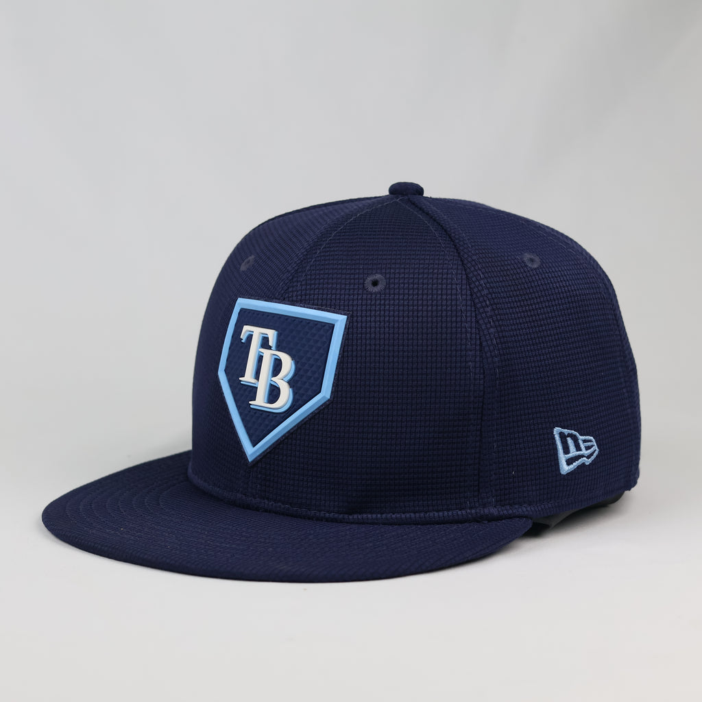 New Era 9FIFTY Tampa Bay Rays Navy Snapback Thrifted Hat