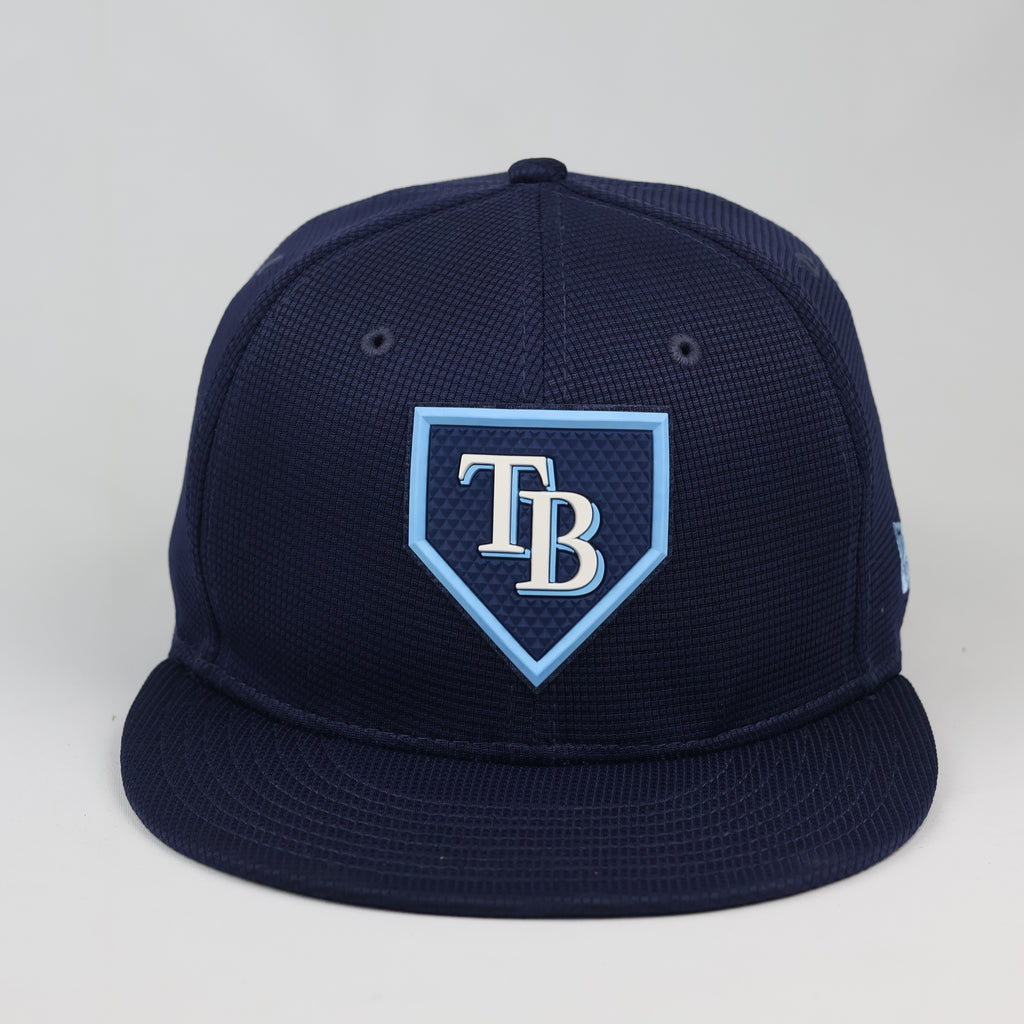 New Era 9FIFTY Tampa Bay Rays Navy Snapback Thrifted Hat