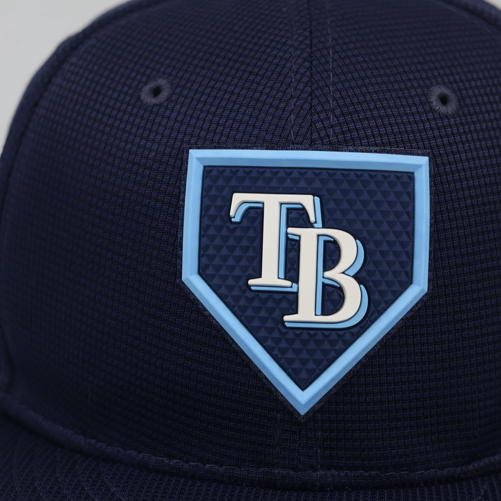 New Era 9FIFTY Tampa Bay Rays Navy Snapback Thrifted Hat