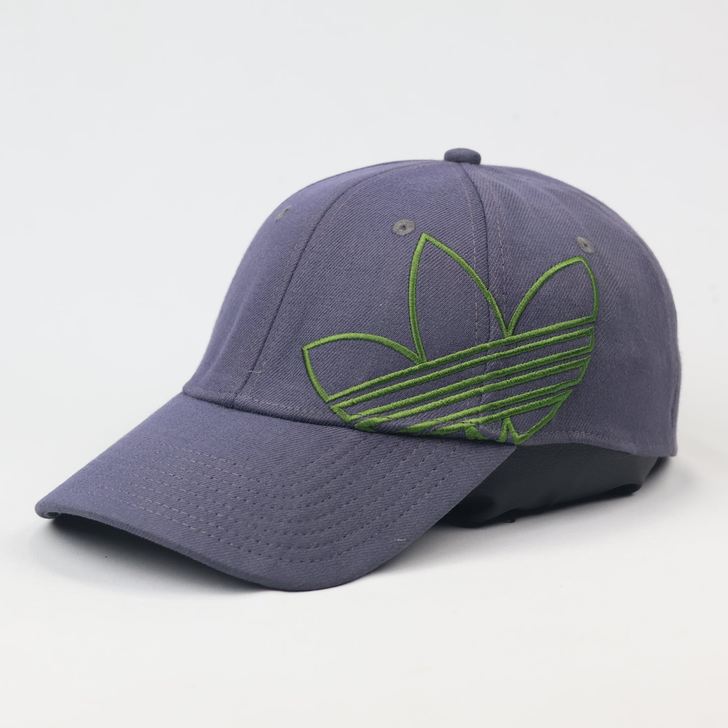 Vintage Adidas Trefoil A-Flex Thrifted Cap - Blue & Lime Green