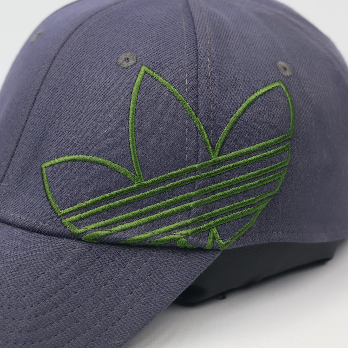 Vintage Adidas Trefoil A-Flex Thrifted Cap - Blue & Lime Green