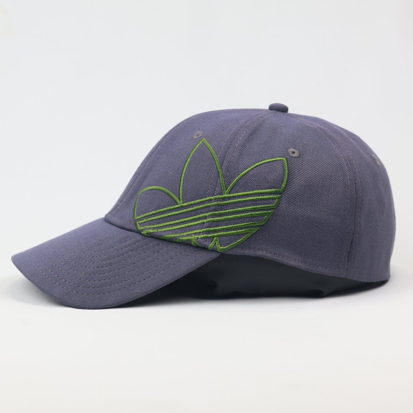Vintage Adidas Trefoil A-Flex Thrifted Cap - Blue & Lime Green