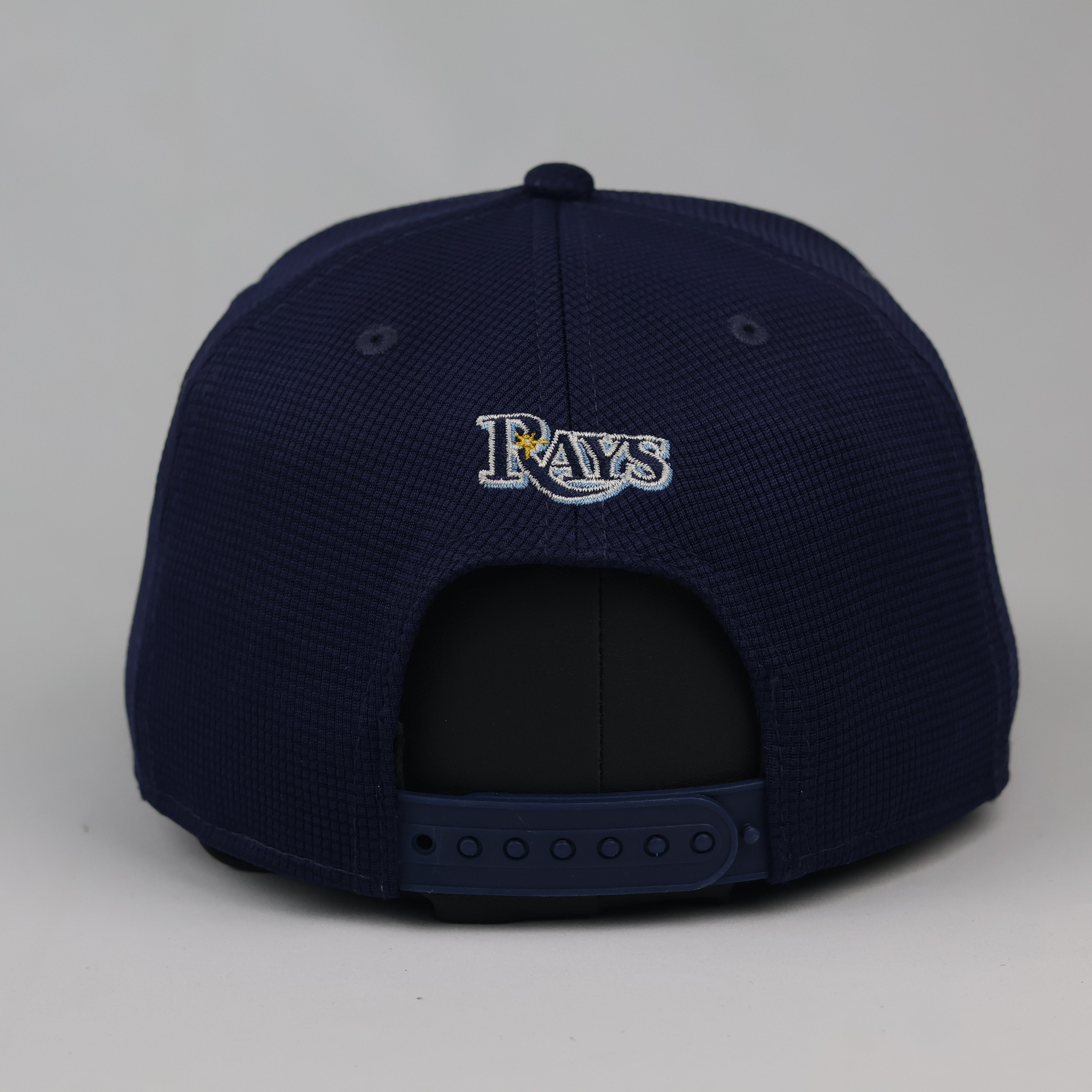New Era 9FIFTY Tampa Bay Rays Navy Snapback Thrifted Hat