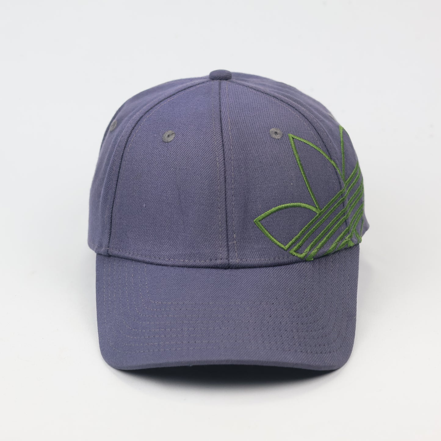 Vintage Adidas Trefoil A-Flex Thrifted Cap - Blue & Lime Green