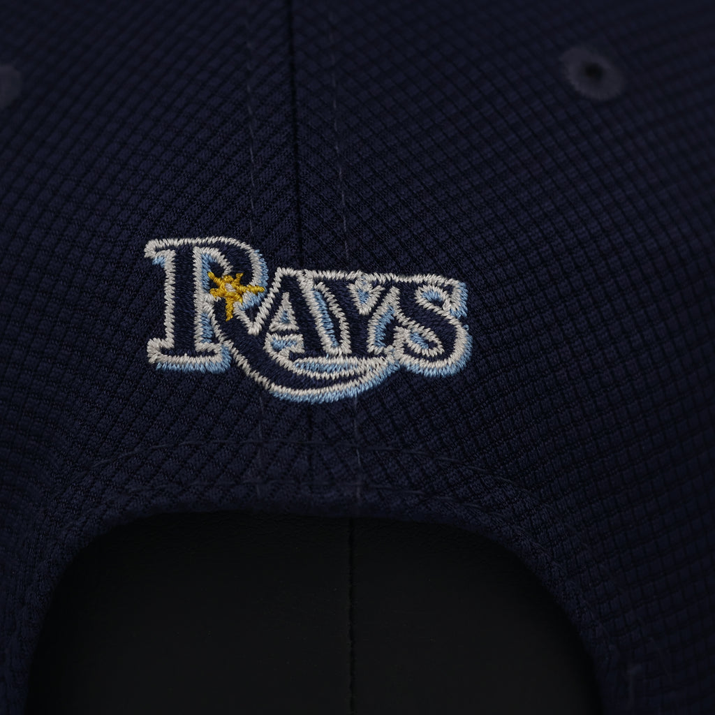 New Era 9FIFTY Tampa Bay Rays Navy Snapback Thrifted Hat