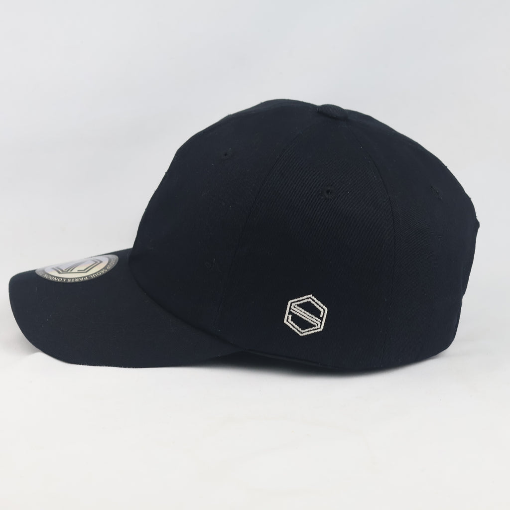 Thrifted Standup Seoul Black Strapback Baseball Cap | 10304