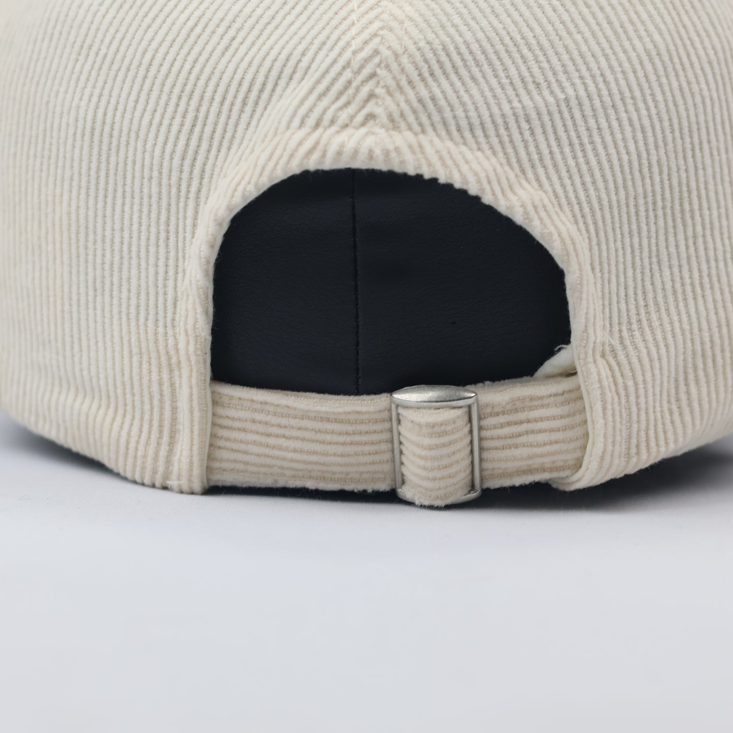 SPAO Cream Corduroy "New York" Embroidered Thrifted Baseball Cap