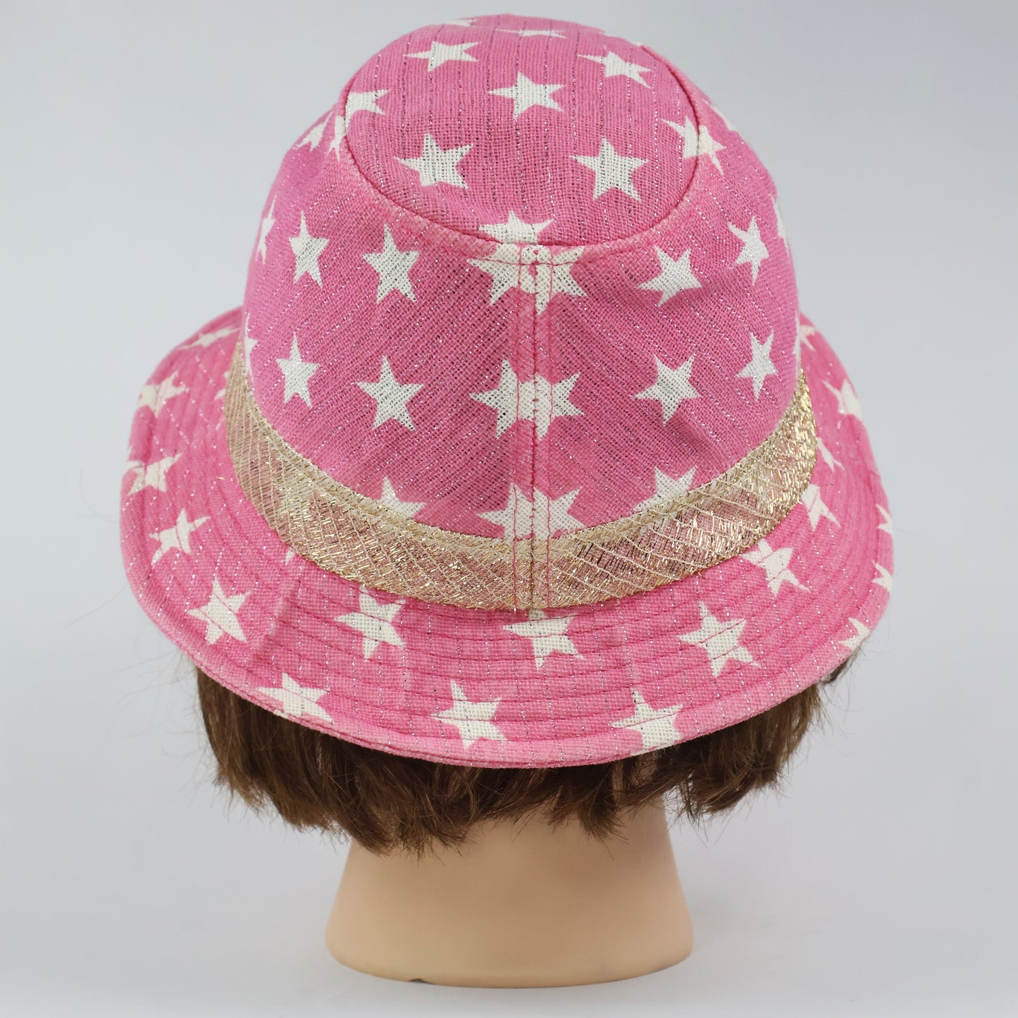 Sparkly Pink Star Hat - (YOUTH 54-56cm)