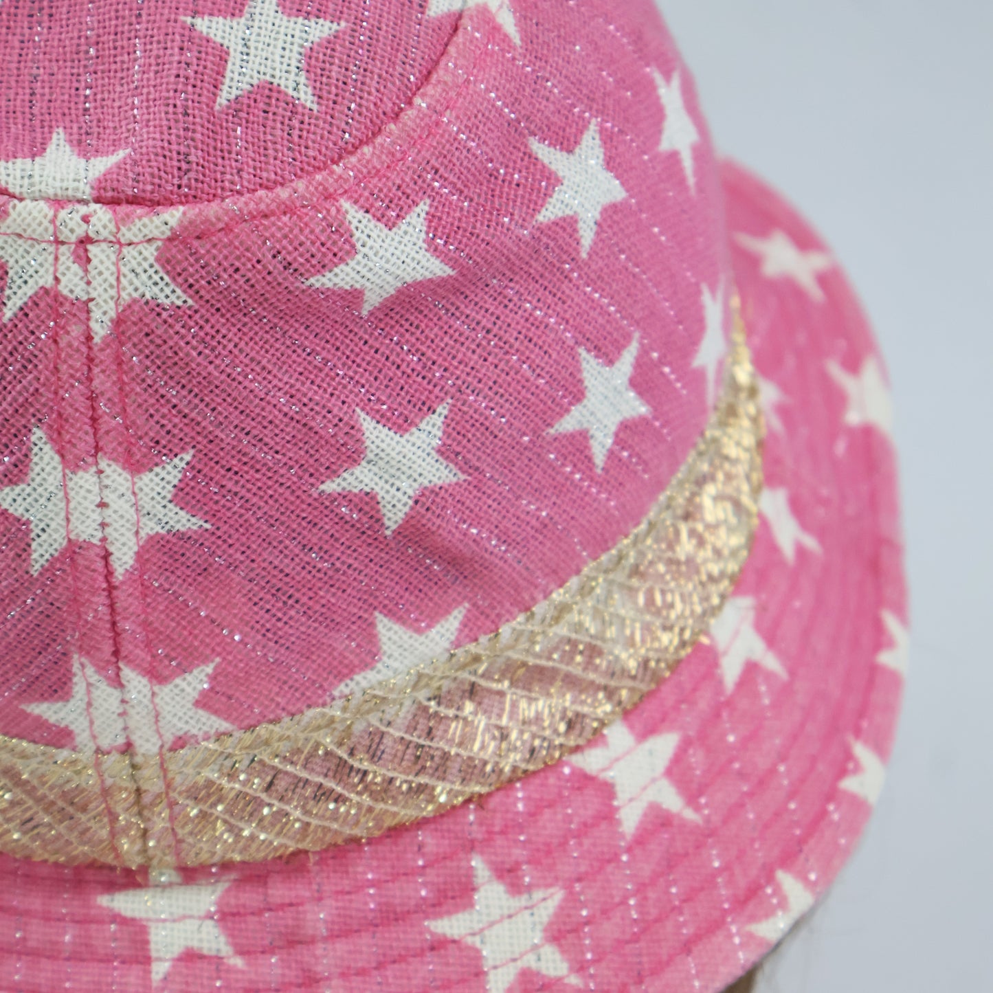 Sparkly Pink Star Hat - (YOUTH 54-56cm)