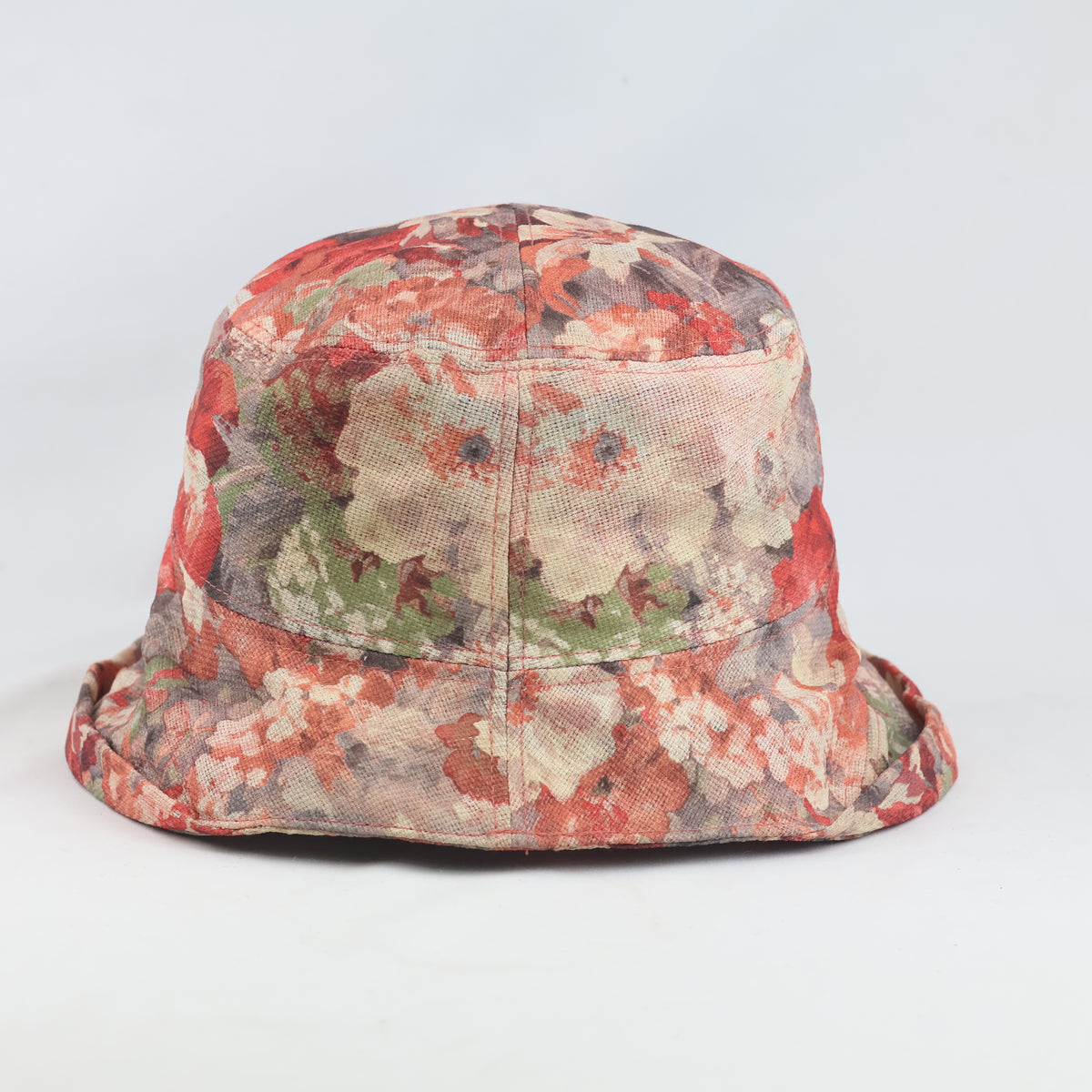 Thrifted Floral Cotton Winter Fisherman Hat (57-58 cm)
