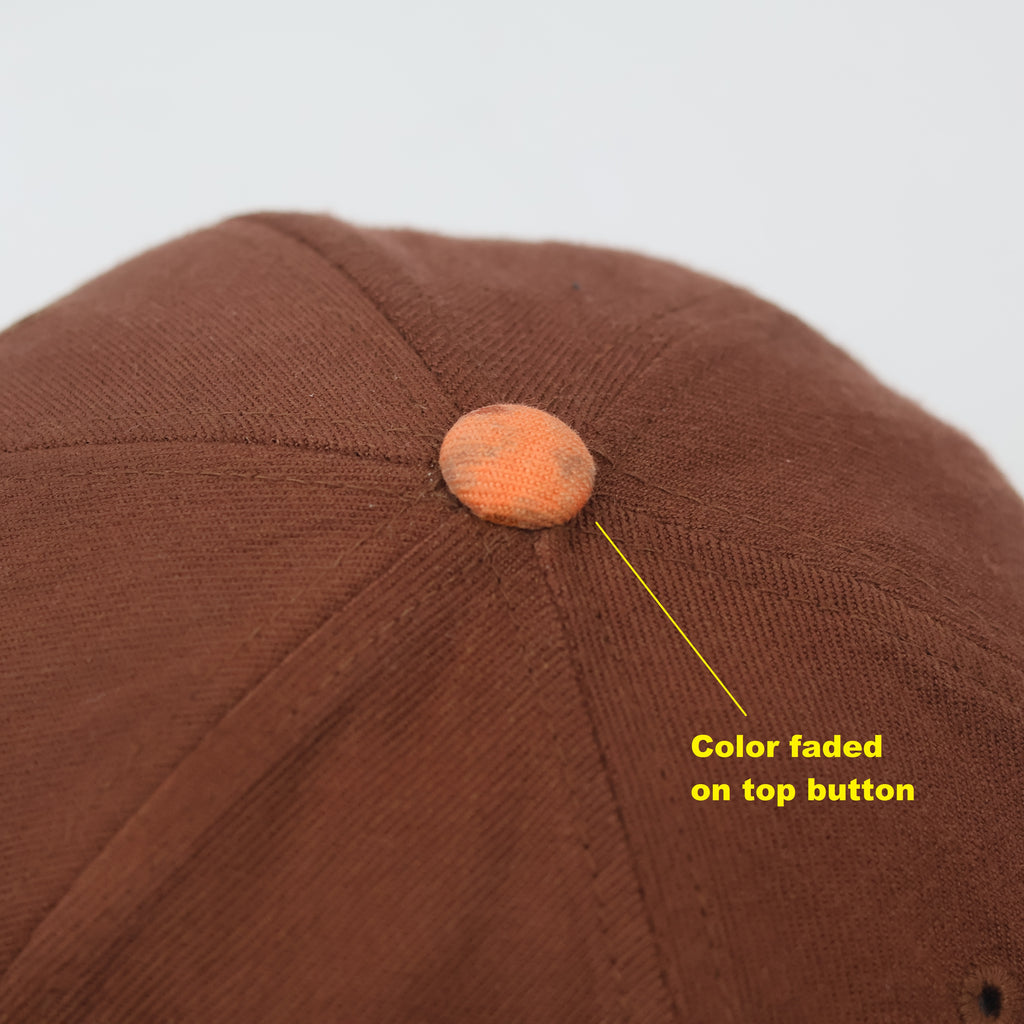 MLB Boston Red Sox "B" Logo Fitted Thrifted Cap – Brown & Orange