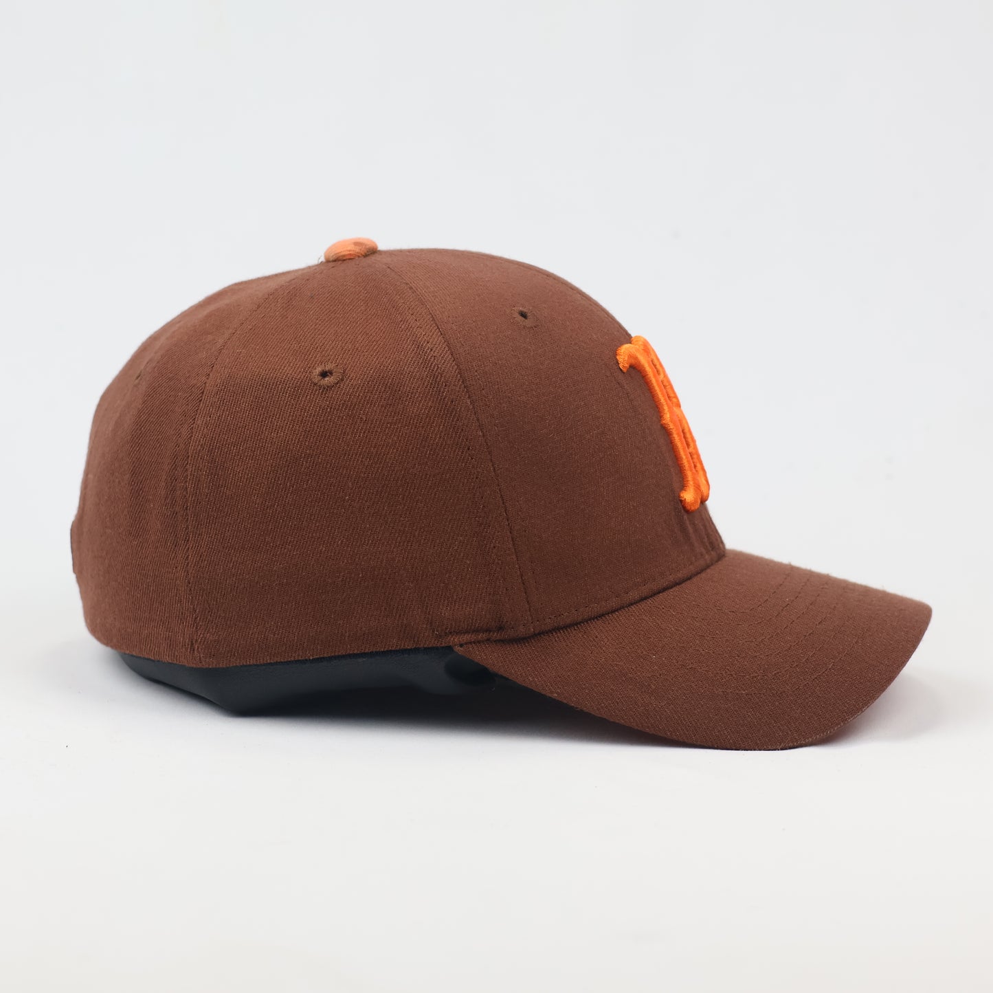 MLB Boston Red Sox "B" Logo Fitted Thrifted Cap – Brown & Orange