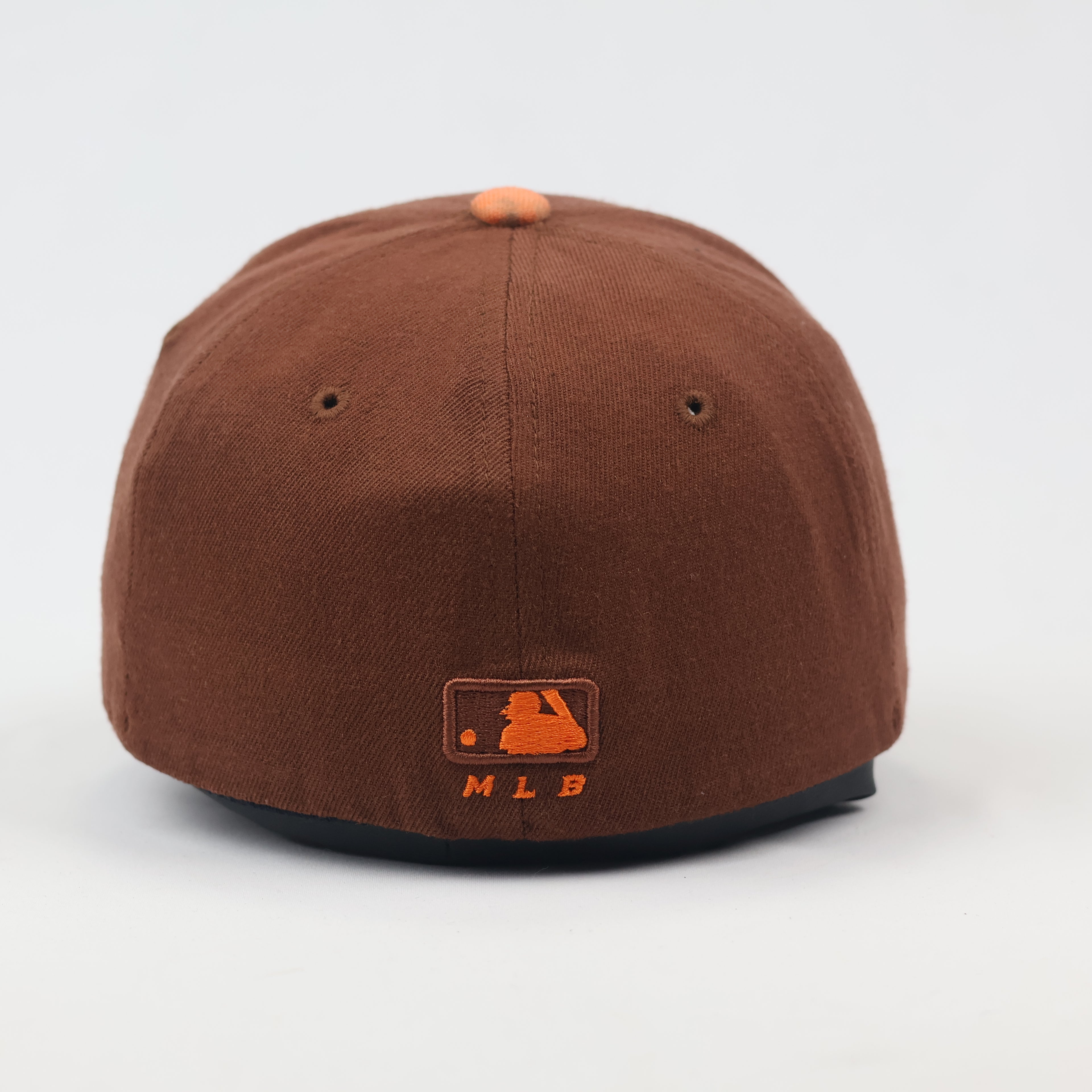 MLB Boston Red Sox "B" Logo Fitted Thrifted Cap – Brown & Orange