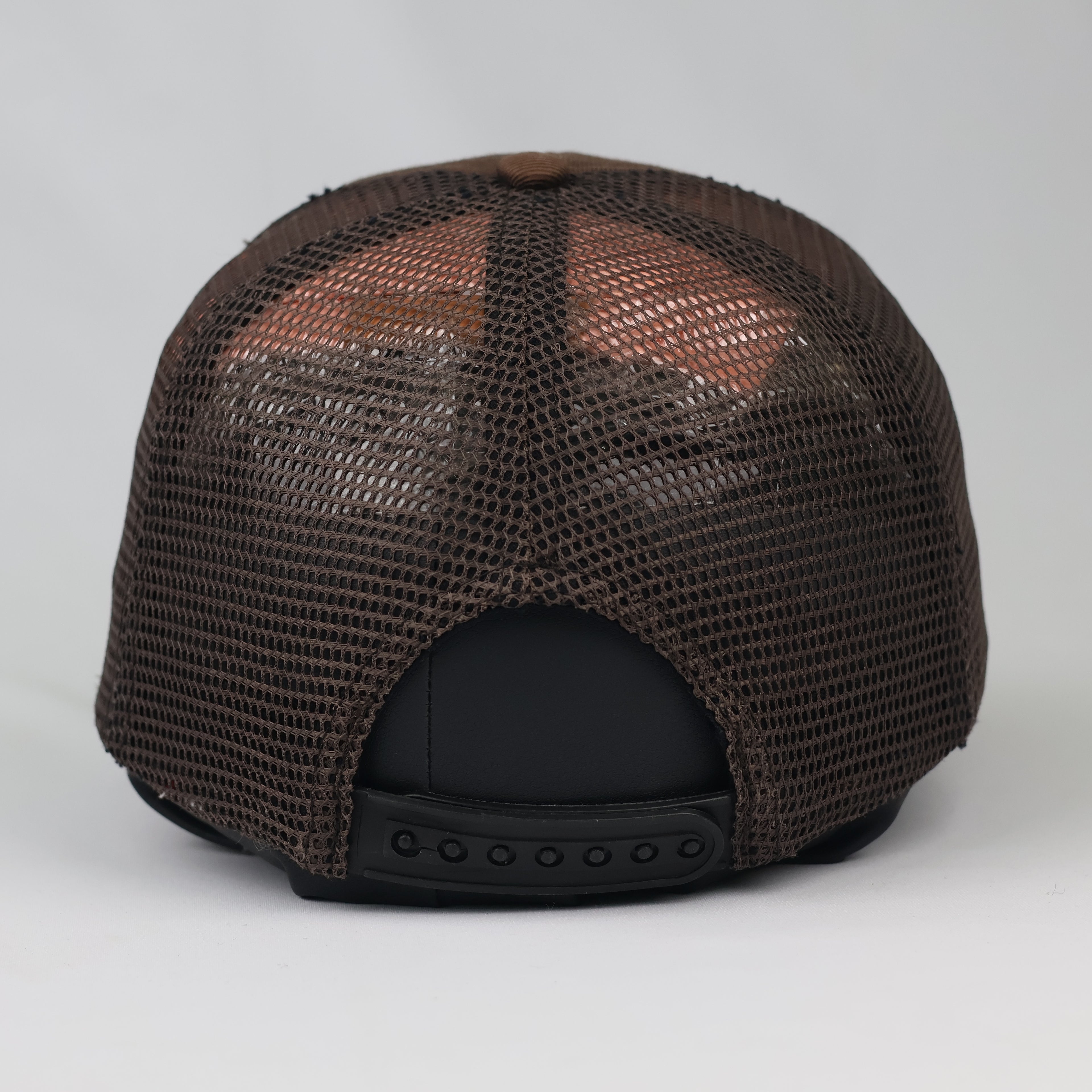 Zara Ready to Relax Brown Mesh Thrifted Trucker Hat