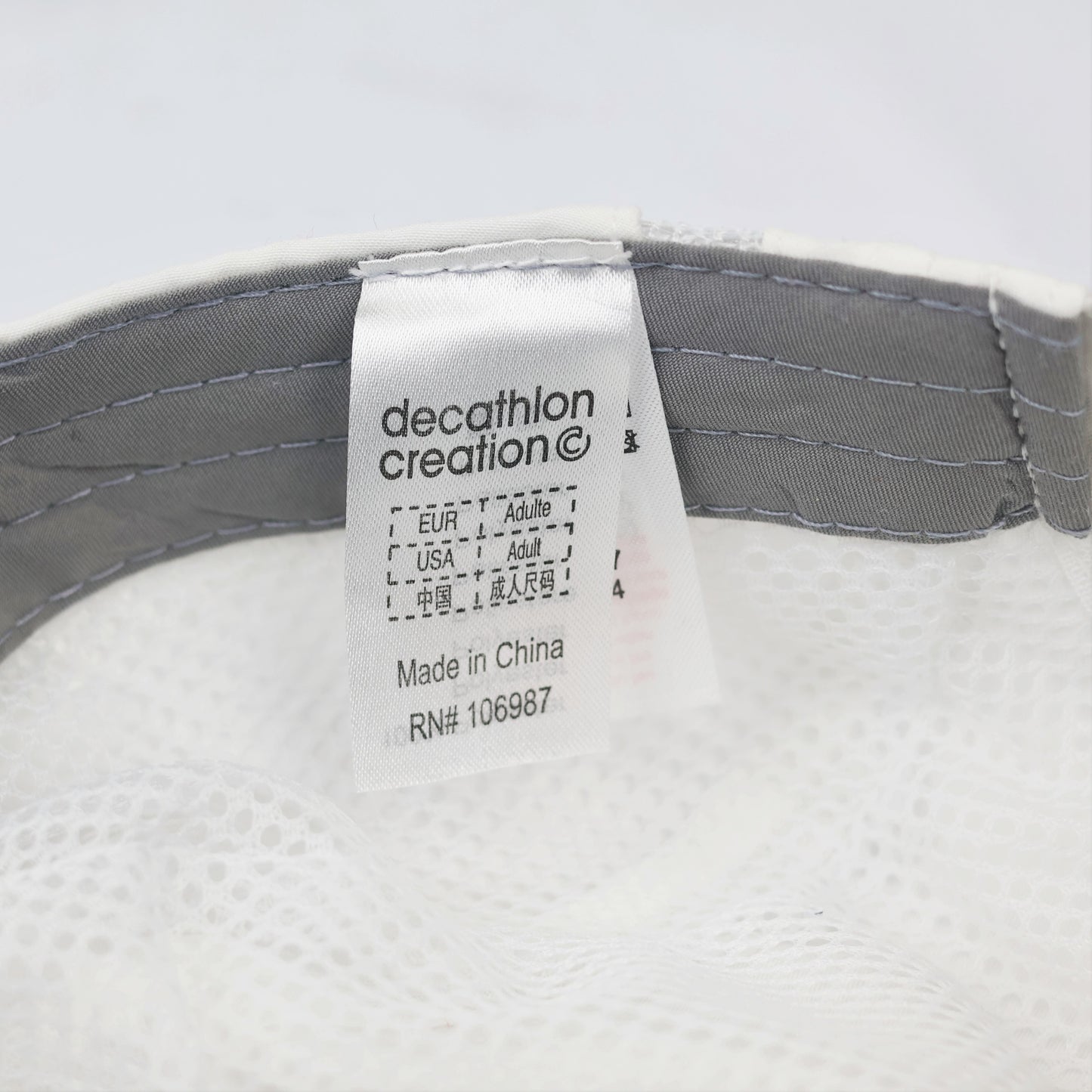 Decathlon Inesis Breathable Mesh Sport Thrifted Hat - White