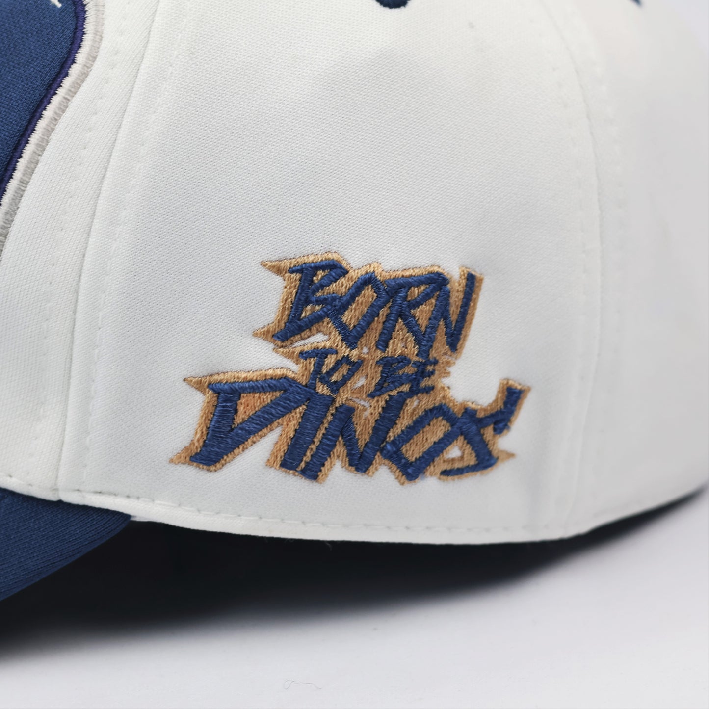 Authentic NC Dinos KBO Thrifted Baseball Cap - DinoMania White & Blue