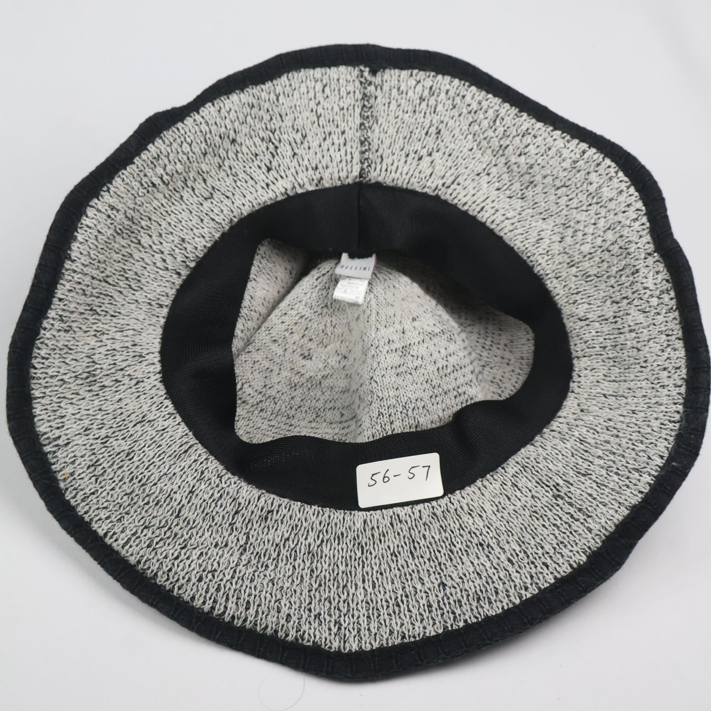 "BELLINI" Two-Tone Knit Sun Hat - Charcoal/Grey