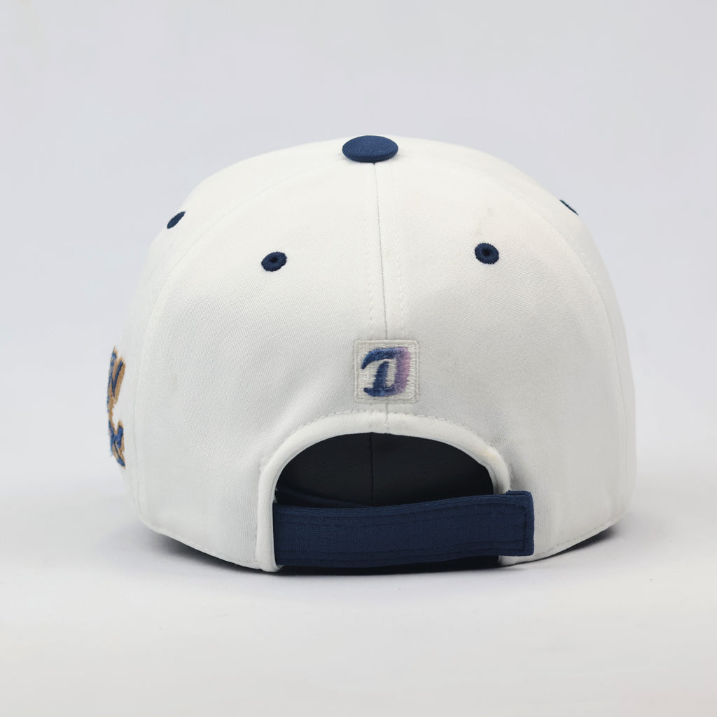 Authentic NC Dinos KBO Thrifted Baseball Cap - DinoMania White & Blue