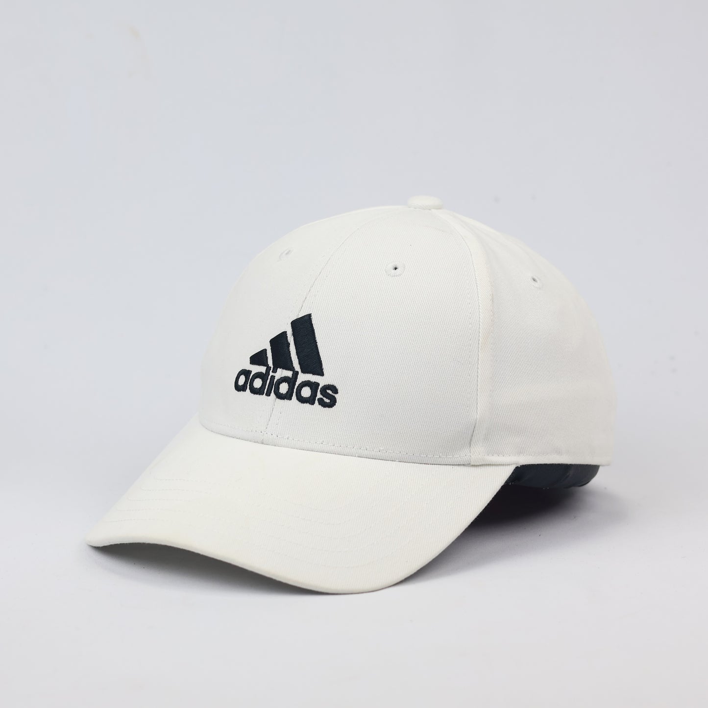 Thrifted Adidas Performance Logo Relaxed Fit Hat – Cream