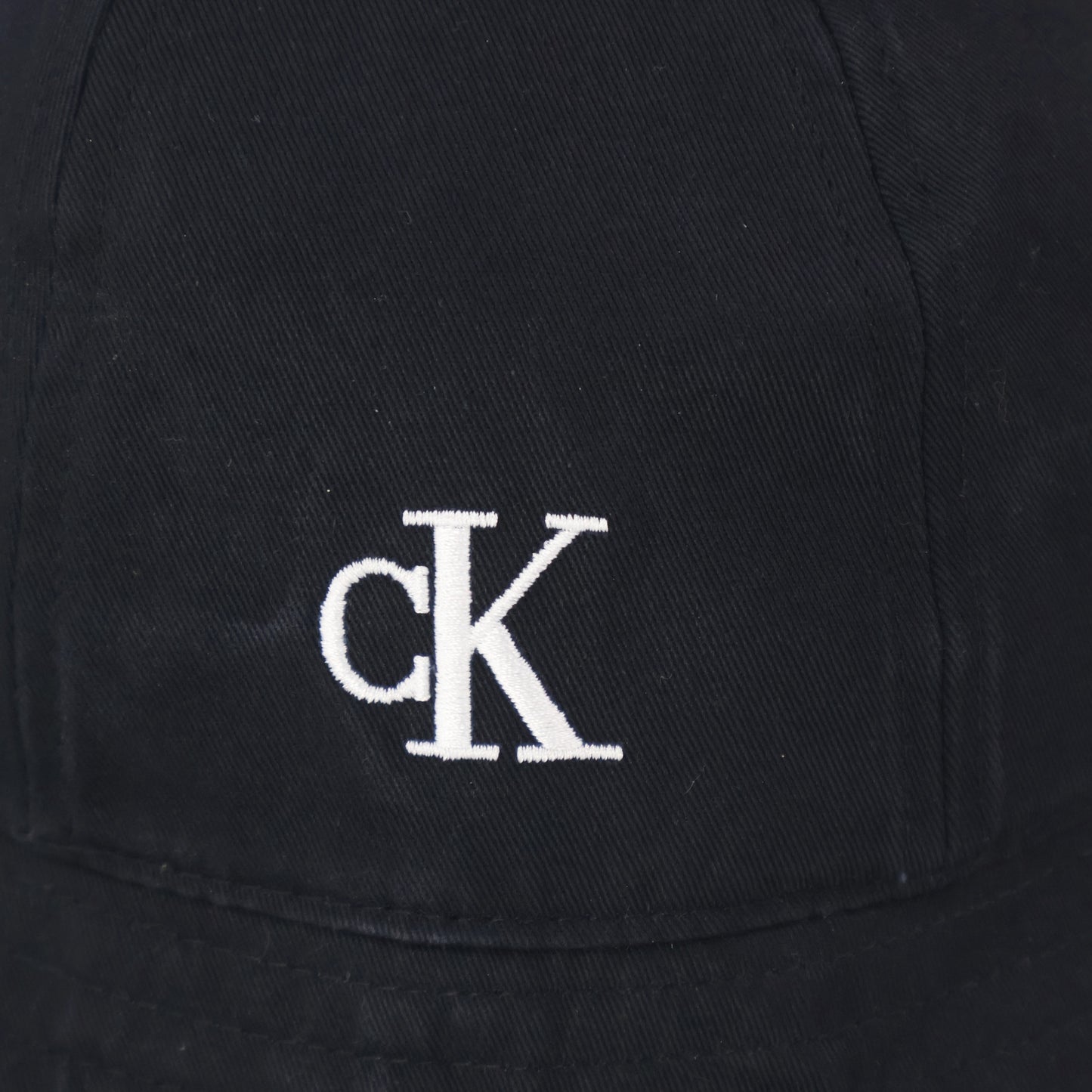 "cK" Logo Bucket Hat - Black
