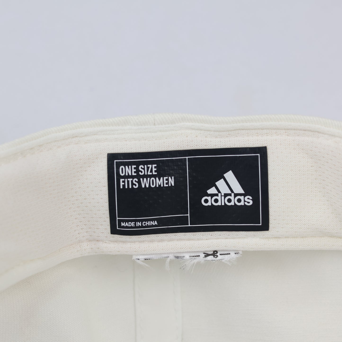 Thrifted Adidas Performance Logo Relaxed Fit Hat – Cream