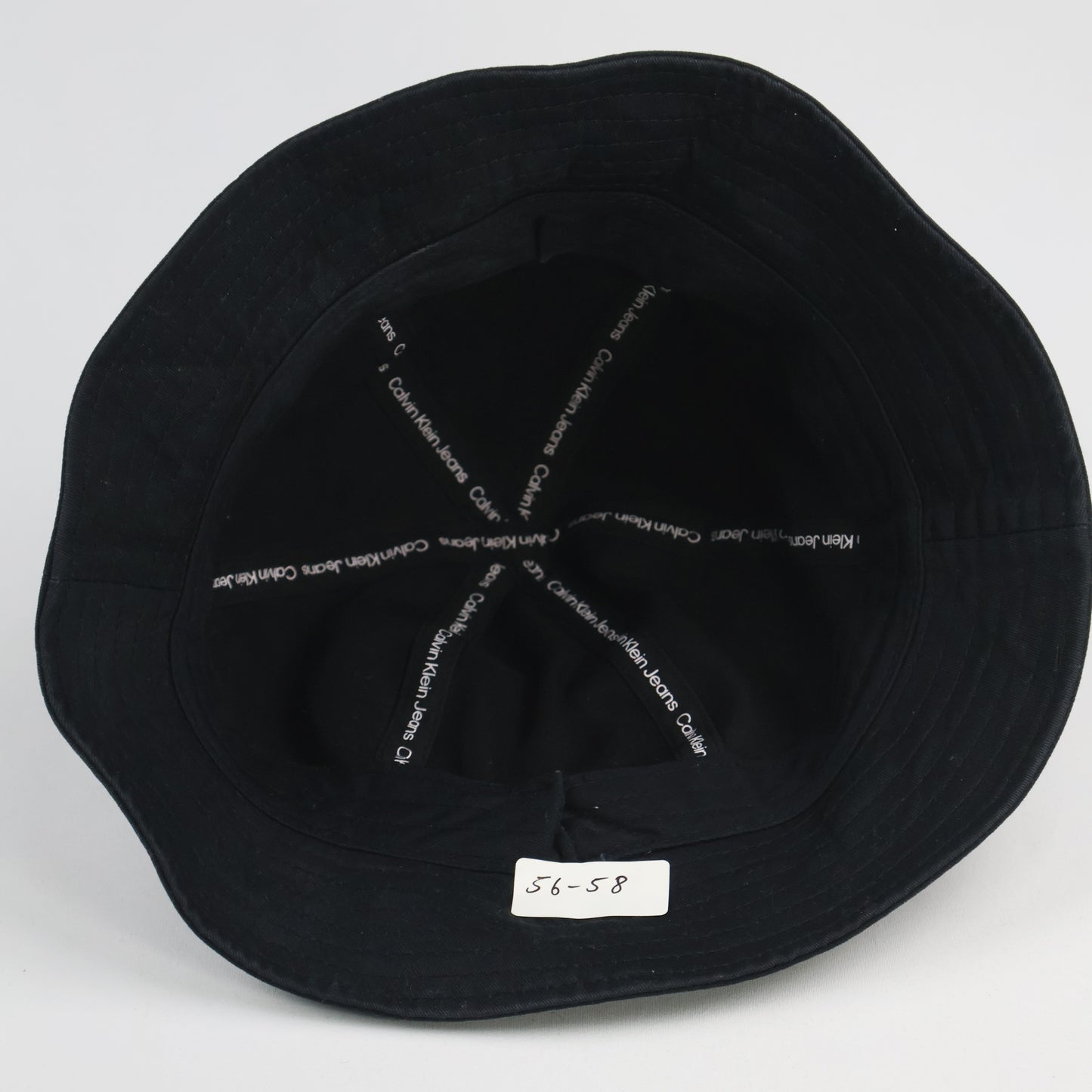 "cK" Logo Bucket Hat - Black