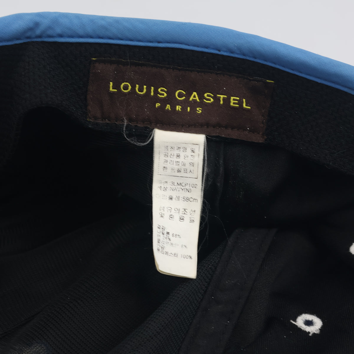 thrifted Retro Louis Castel Embroidered Dog Logo Hat (58-60 cm) | 10339