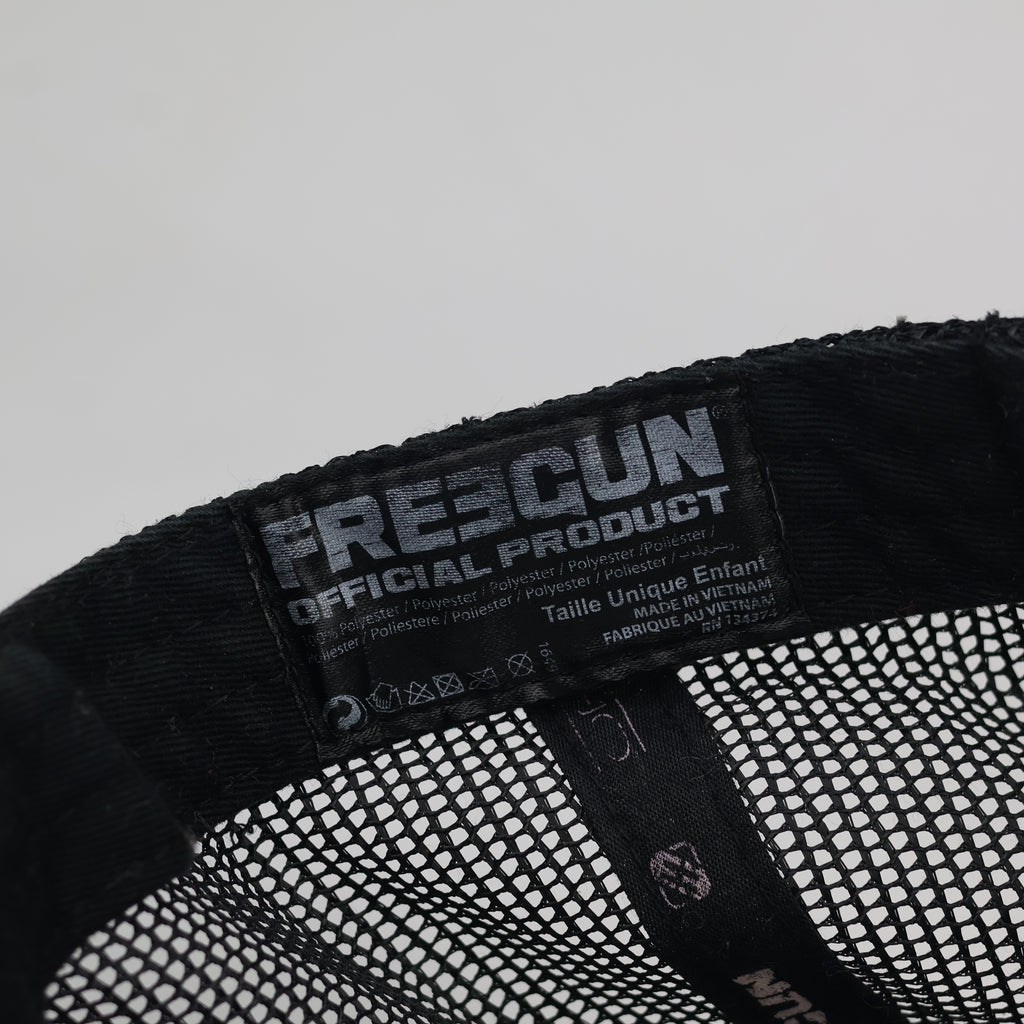 Thrifted Freegun Cosmic Nebula Flat Brim Trucker Cap
