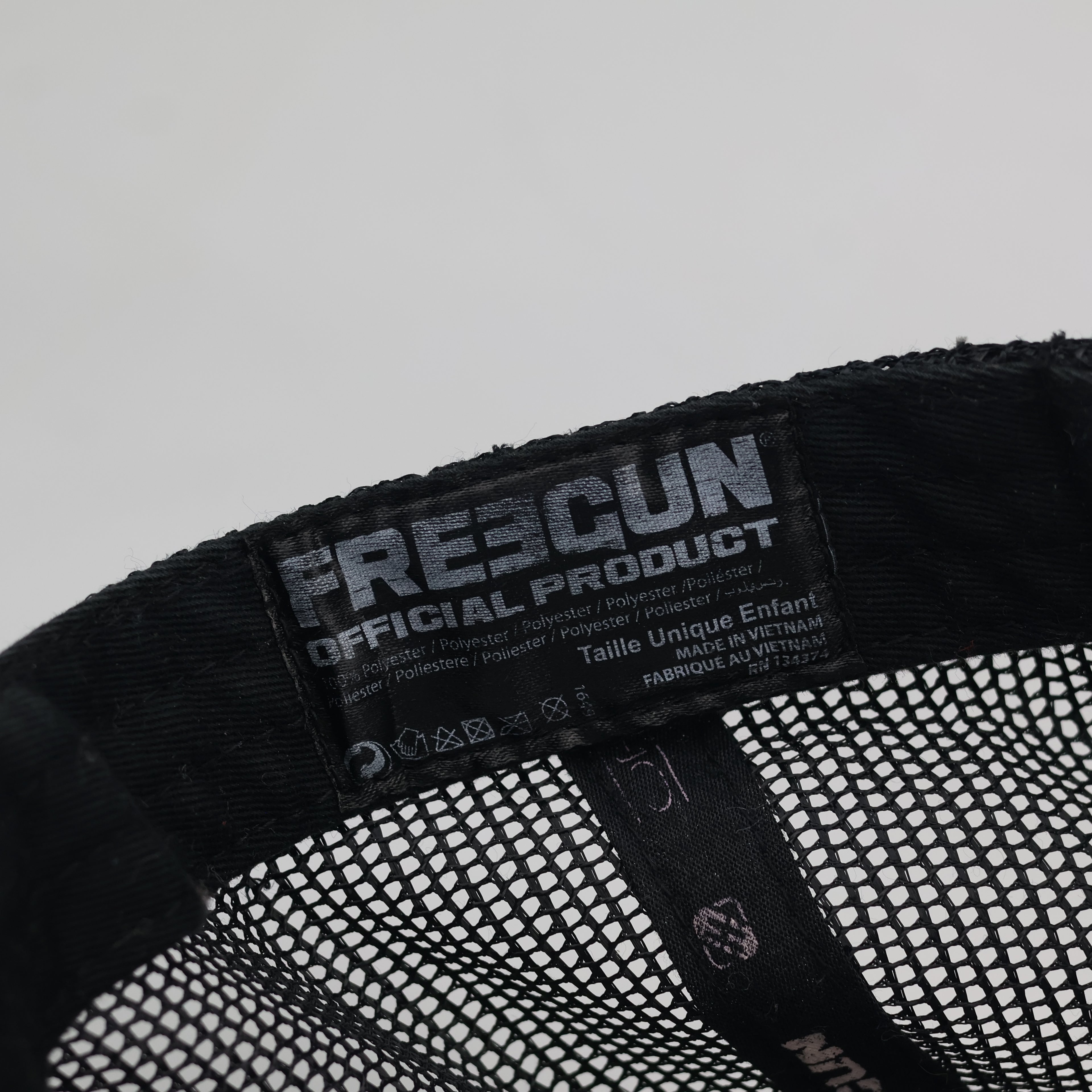 Thrifted Freegun Cosmic Nebula Flat Brim Trucker Cap