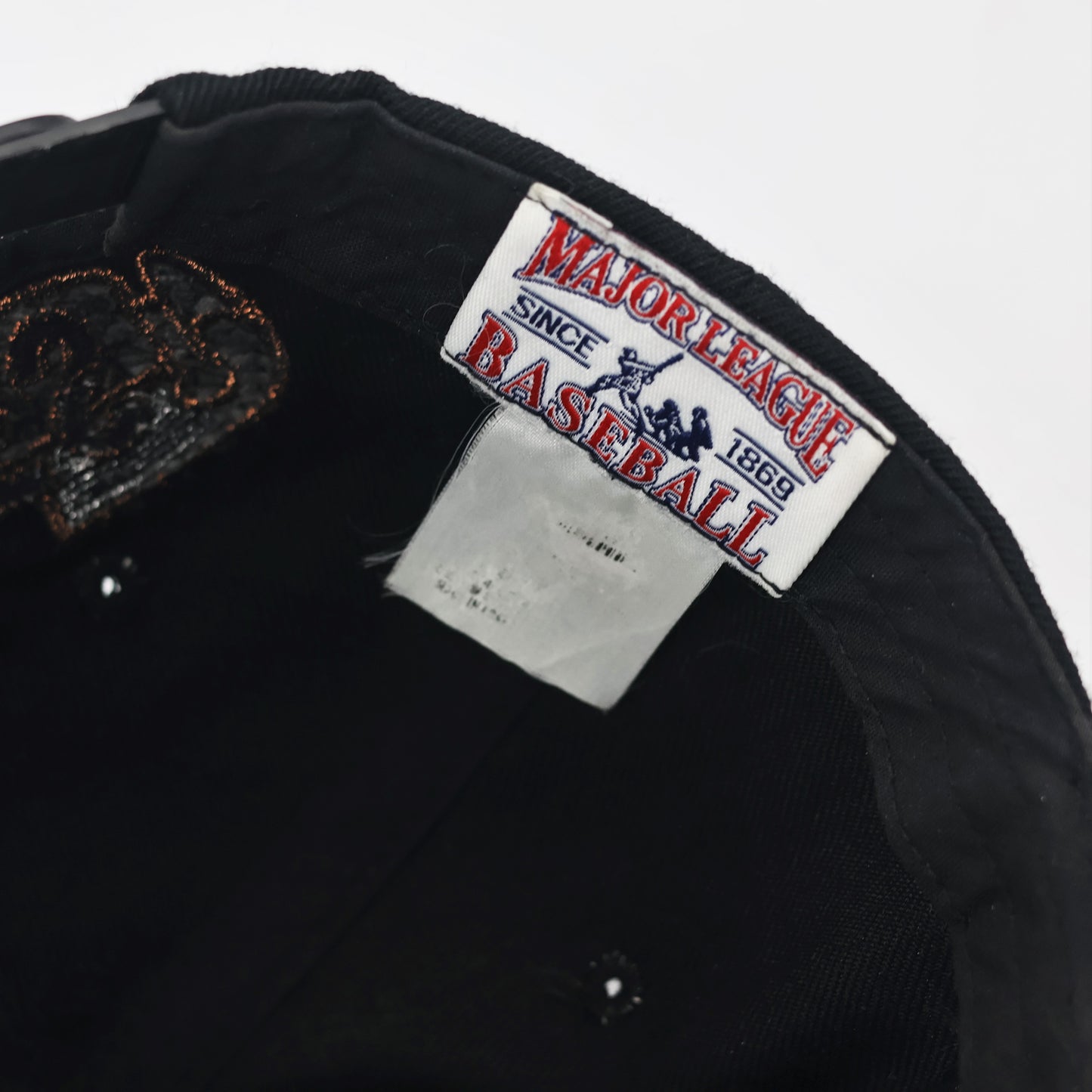 Vintage New York Yankees Thrifted Snapback - Black & Bronze Custom Embroidery