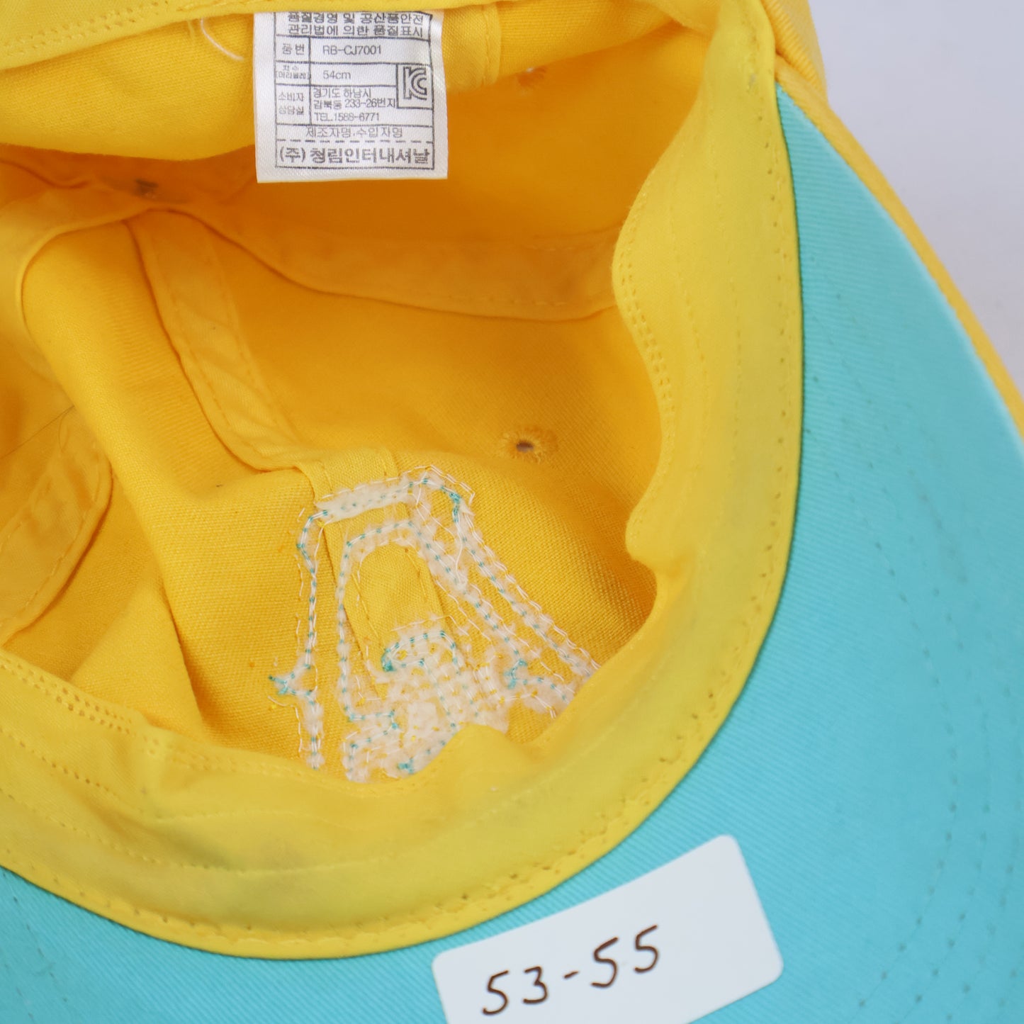Yellow Cap with USA Patch - CHILD Size (53-55cm)
