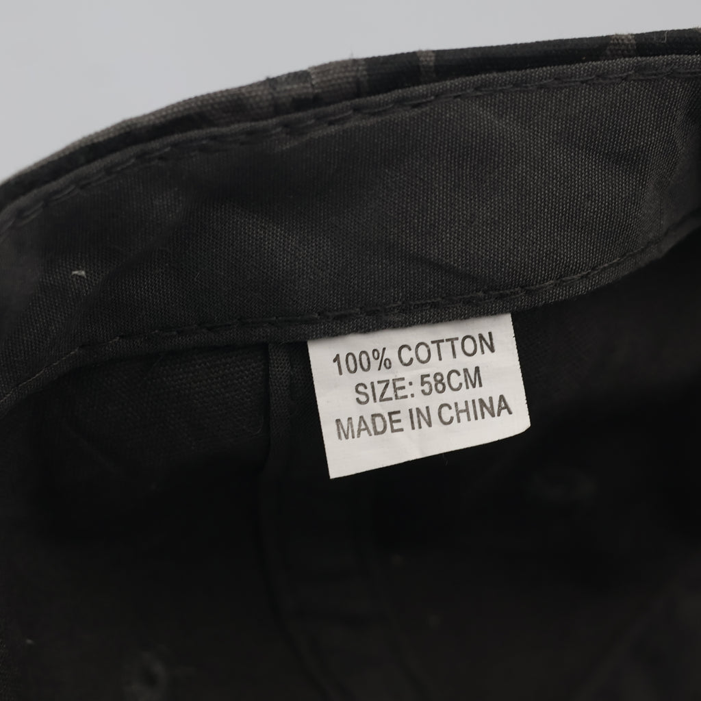 Thrifted NZ Embroidered Grey Black Monogram Dad Hat